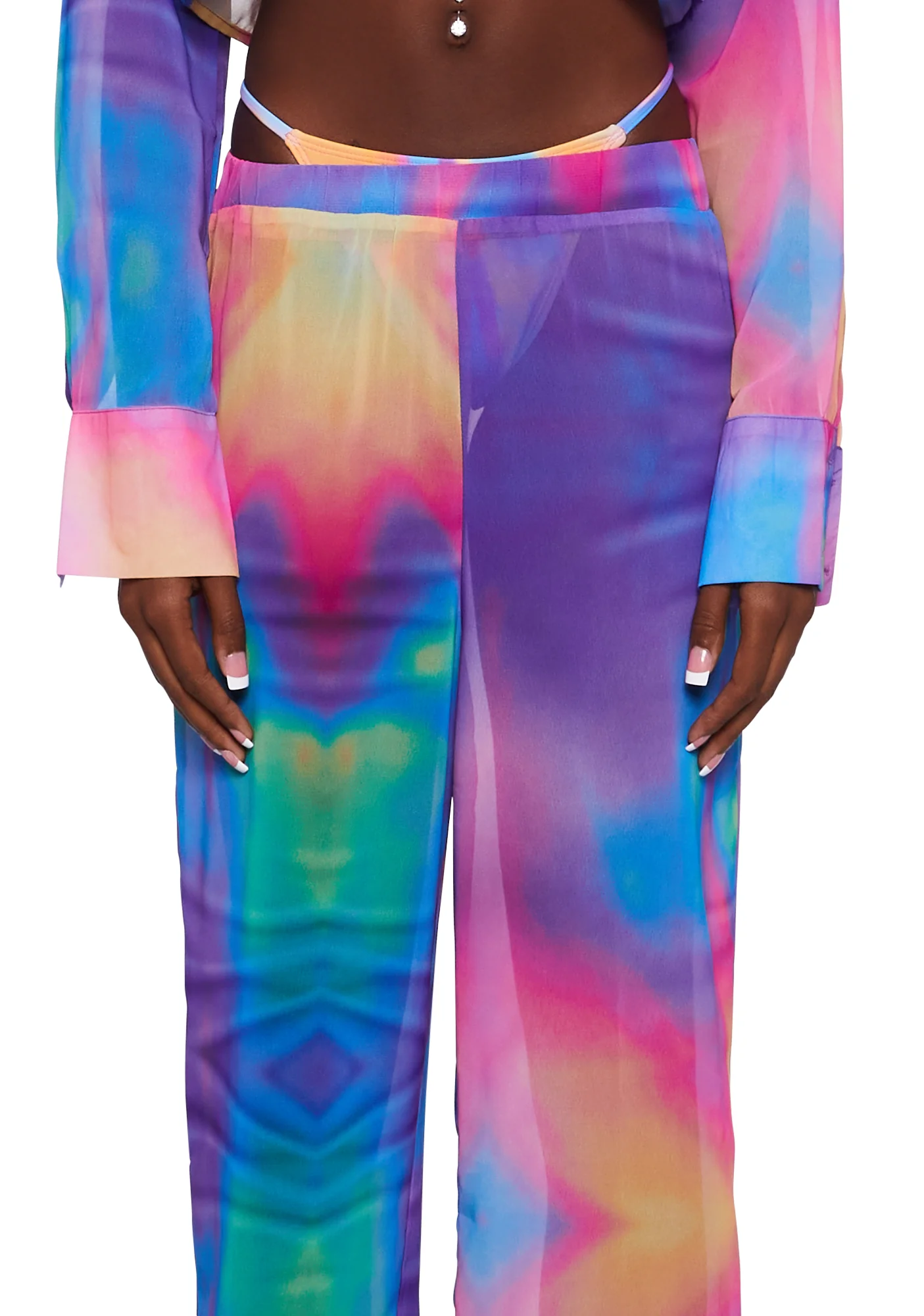 Psychedelic Print Beach Trousers - Image 5