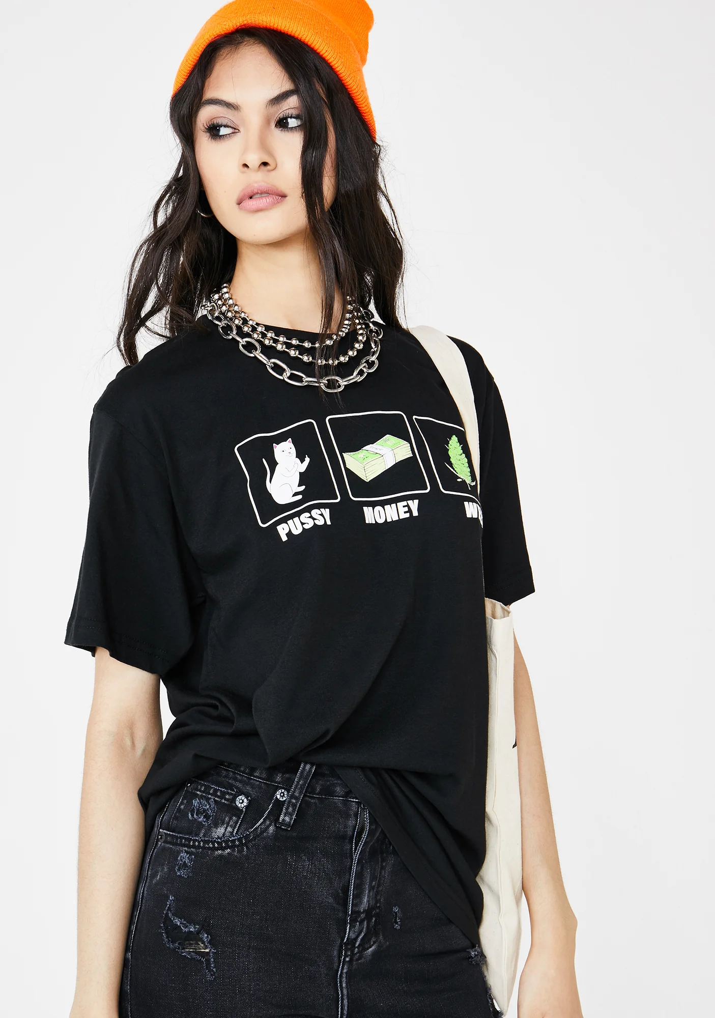 Pu$$y Money Weed Graphic Tee - Image 4