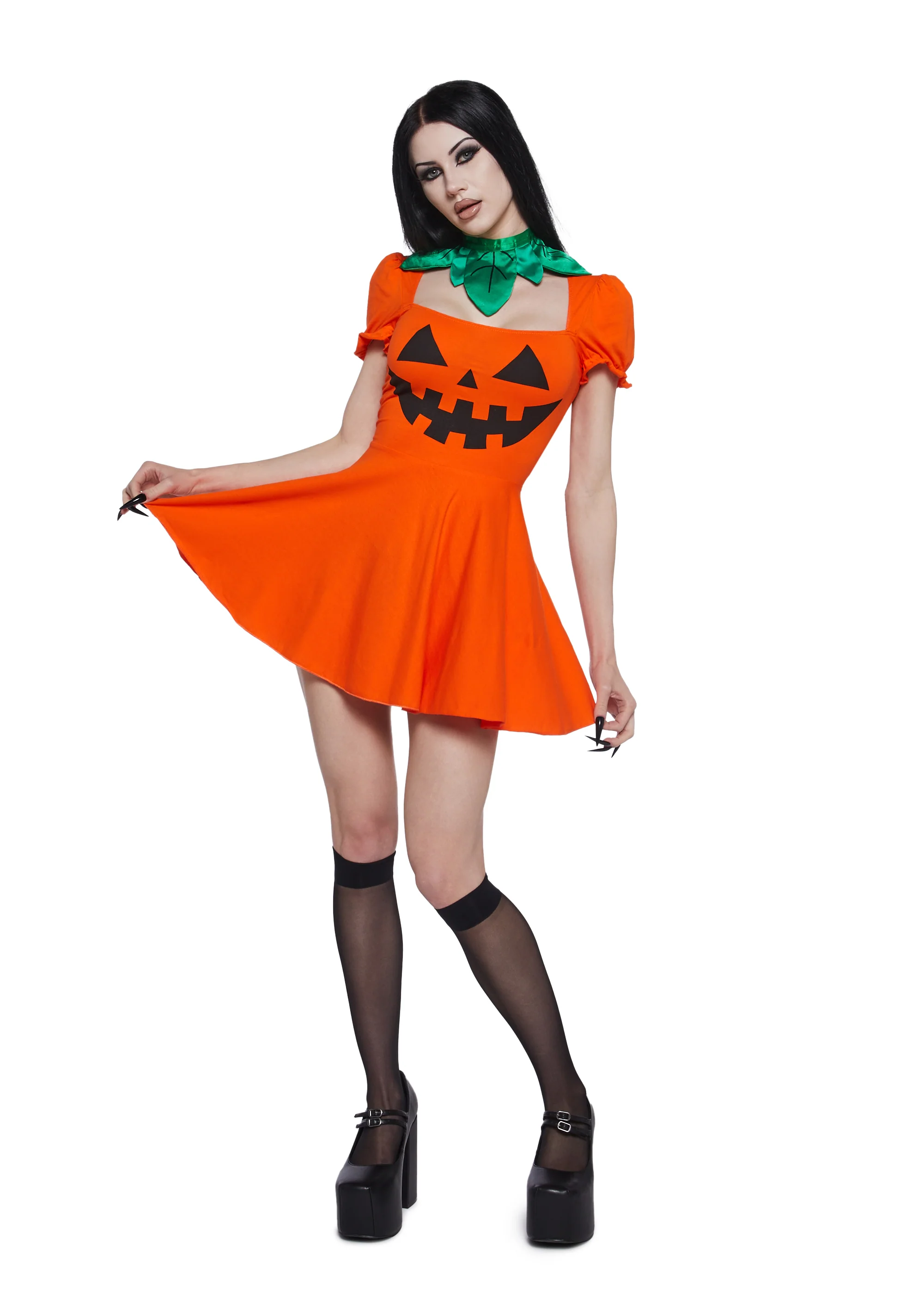 Happy Pumpkin Mini Dress - Image 2