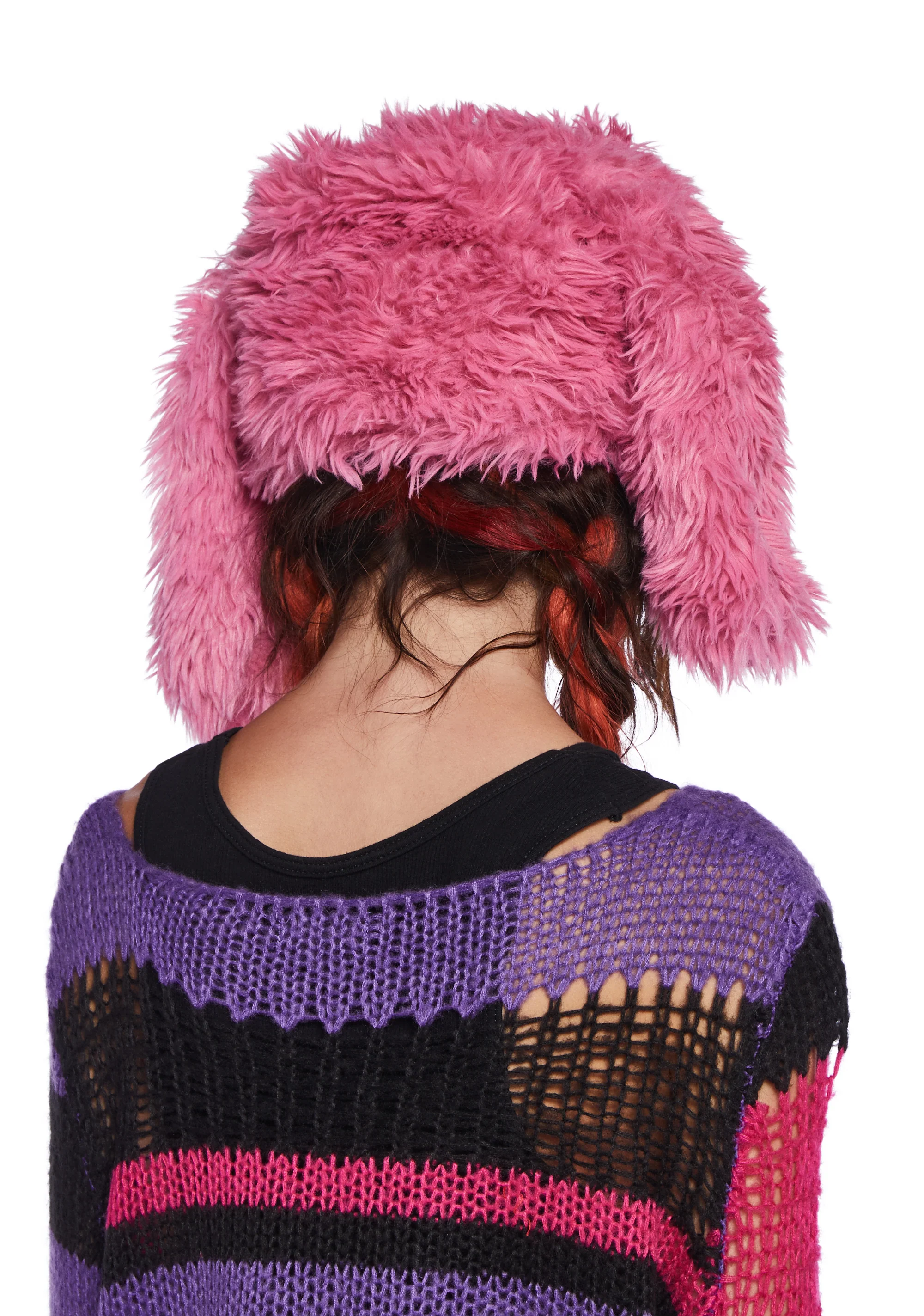 Punk Cutie Rabbit Hat - Pink - Image 3