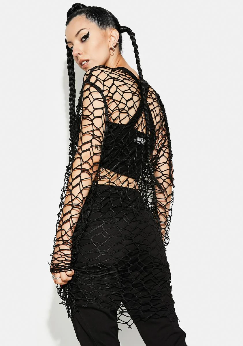 Punk Daily Big Mesh Tee Shirt - Image 4