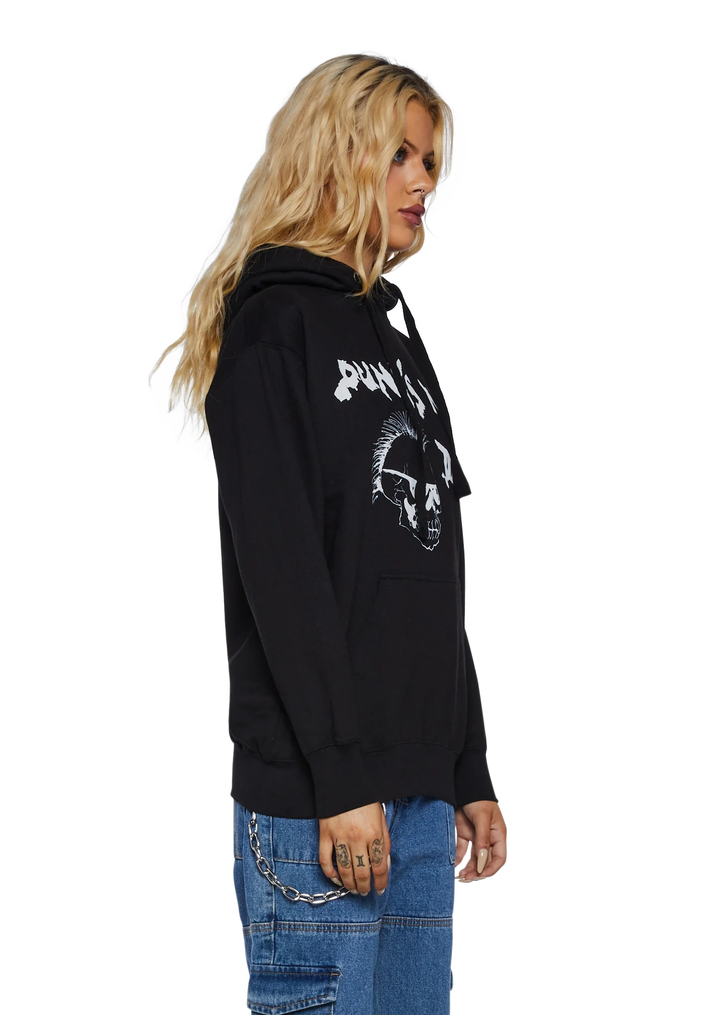 Punks Not Dead Graphic Hoodie - Image 3