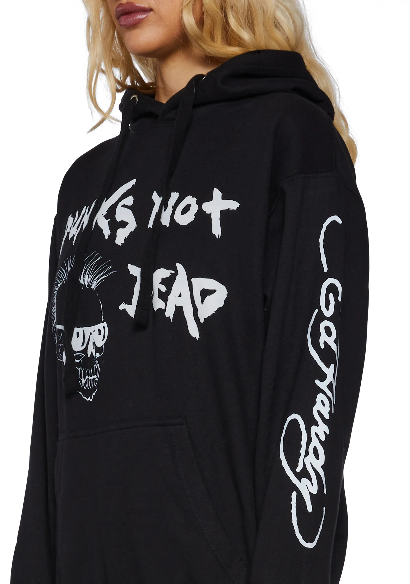 Punks Not Dead Graphic Hoodie - Image 5