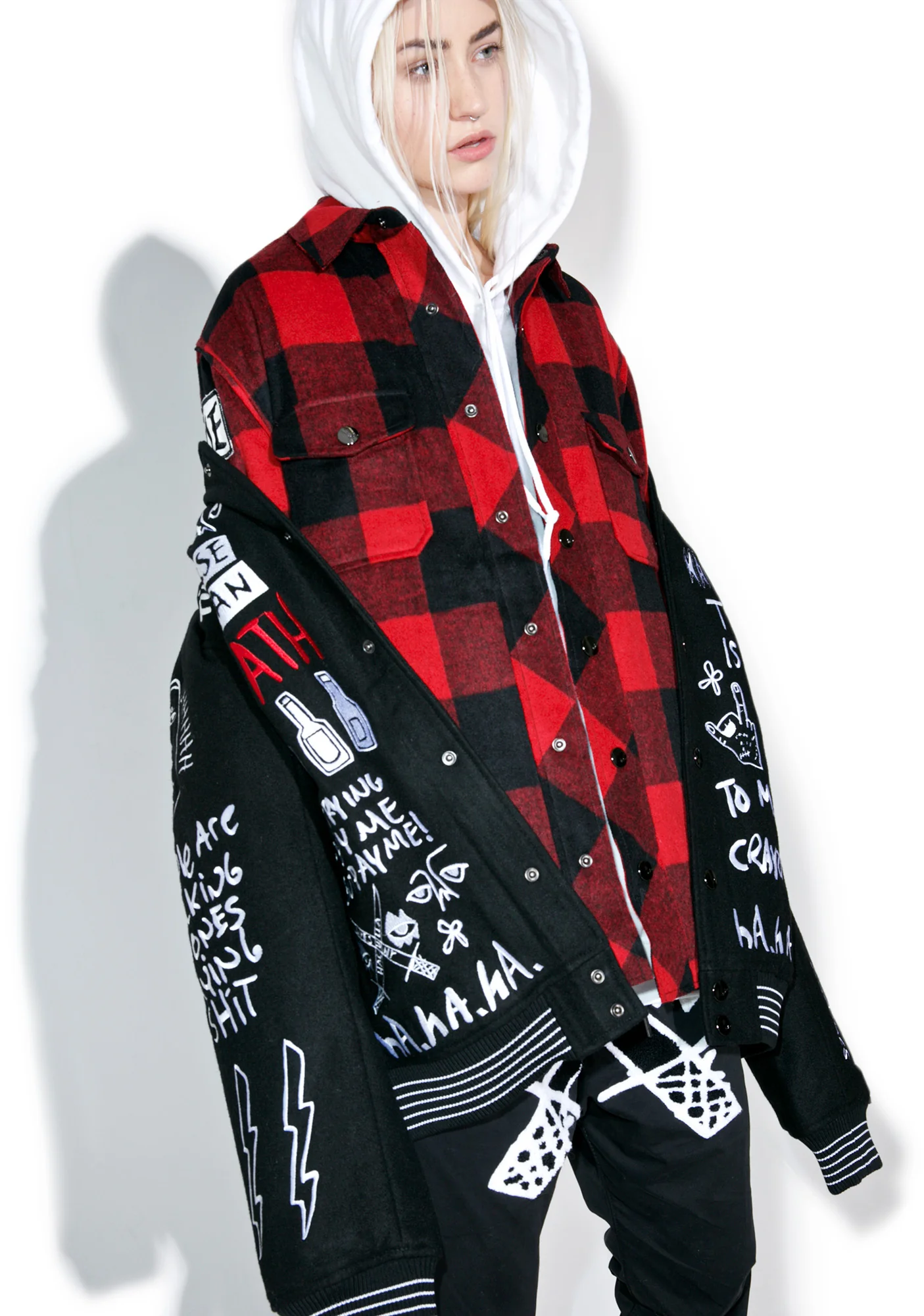 Punkwork Button-Up Overshirt - Image 3