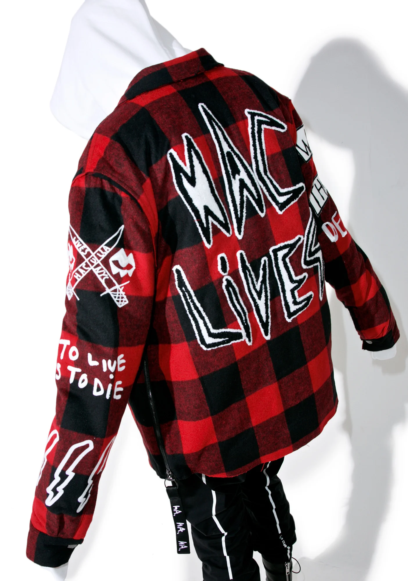 Punkwork Button-Up Overshirt - Image 4
