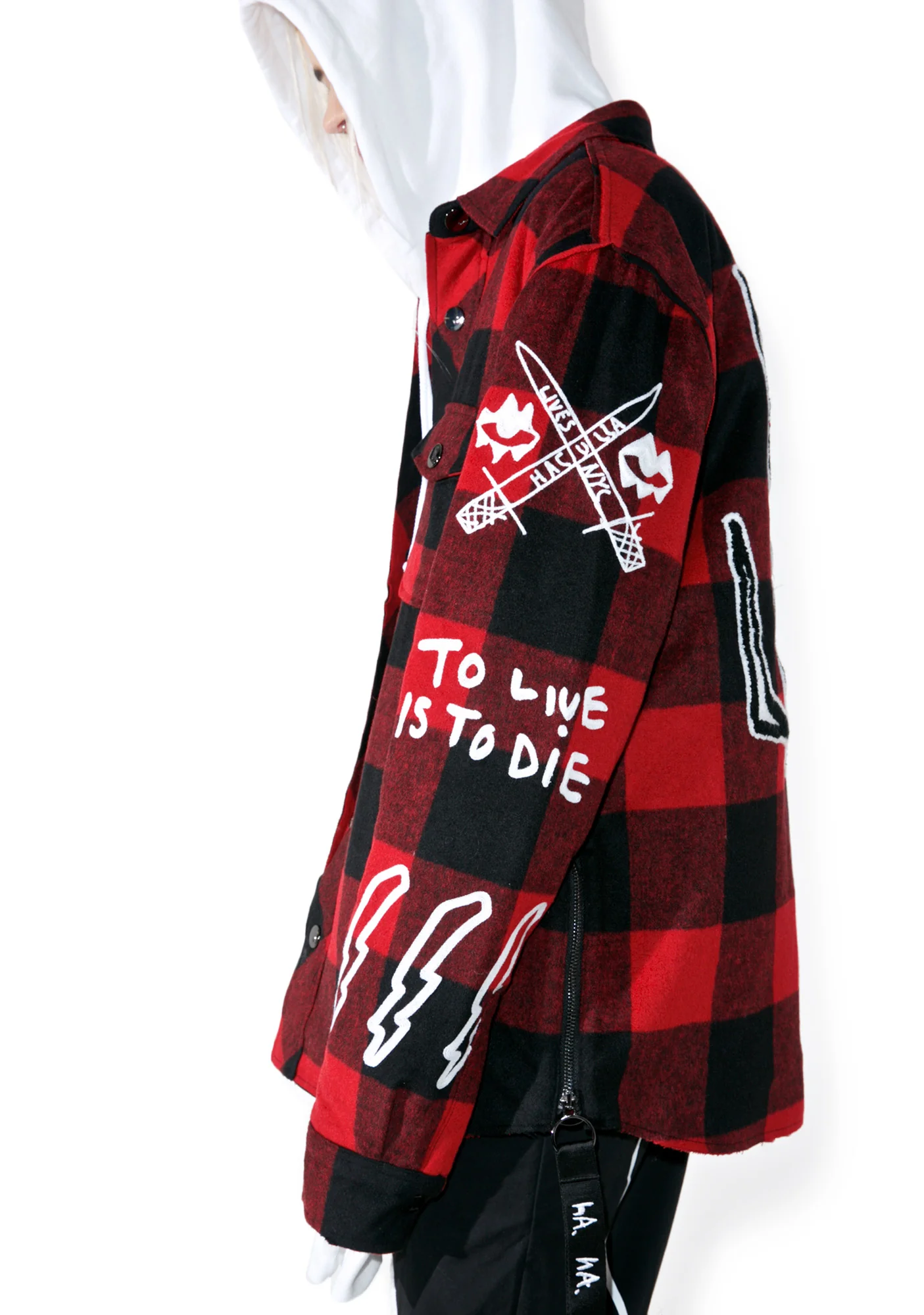 Punkwork Button-Up Overshirt - Image 5