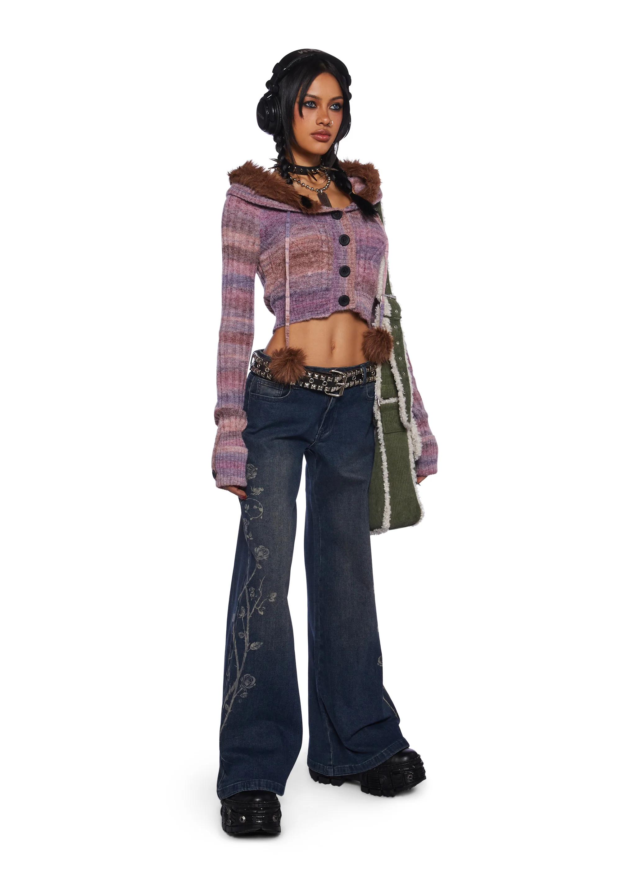 Punky Pop Knit Cardigan - Image 2