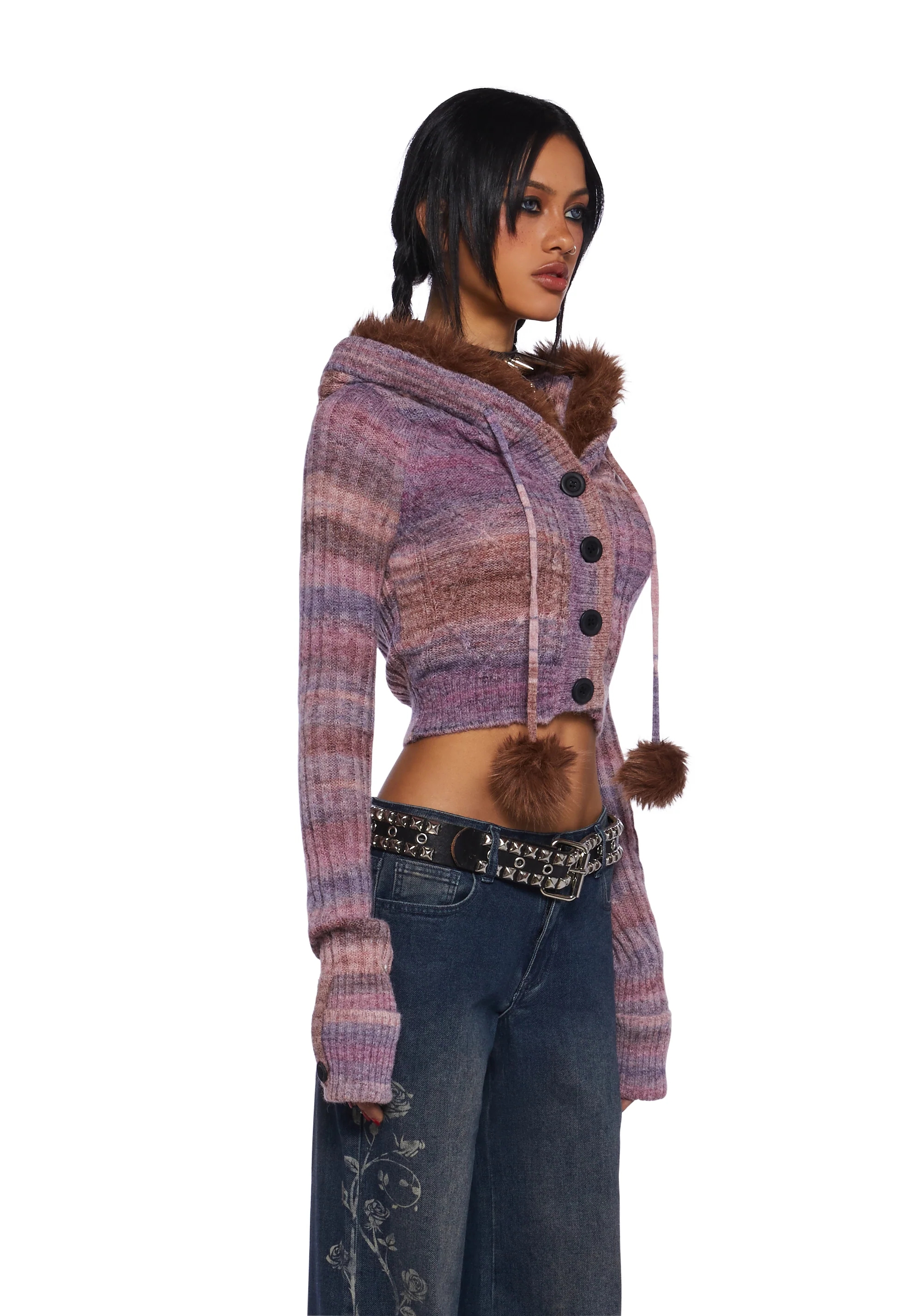 Punky Pop Knit Cardigan - Image 3