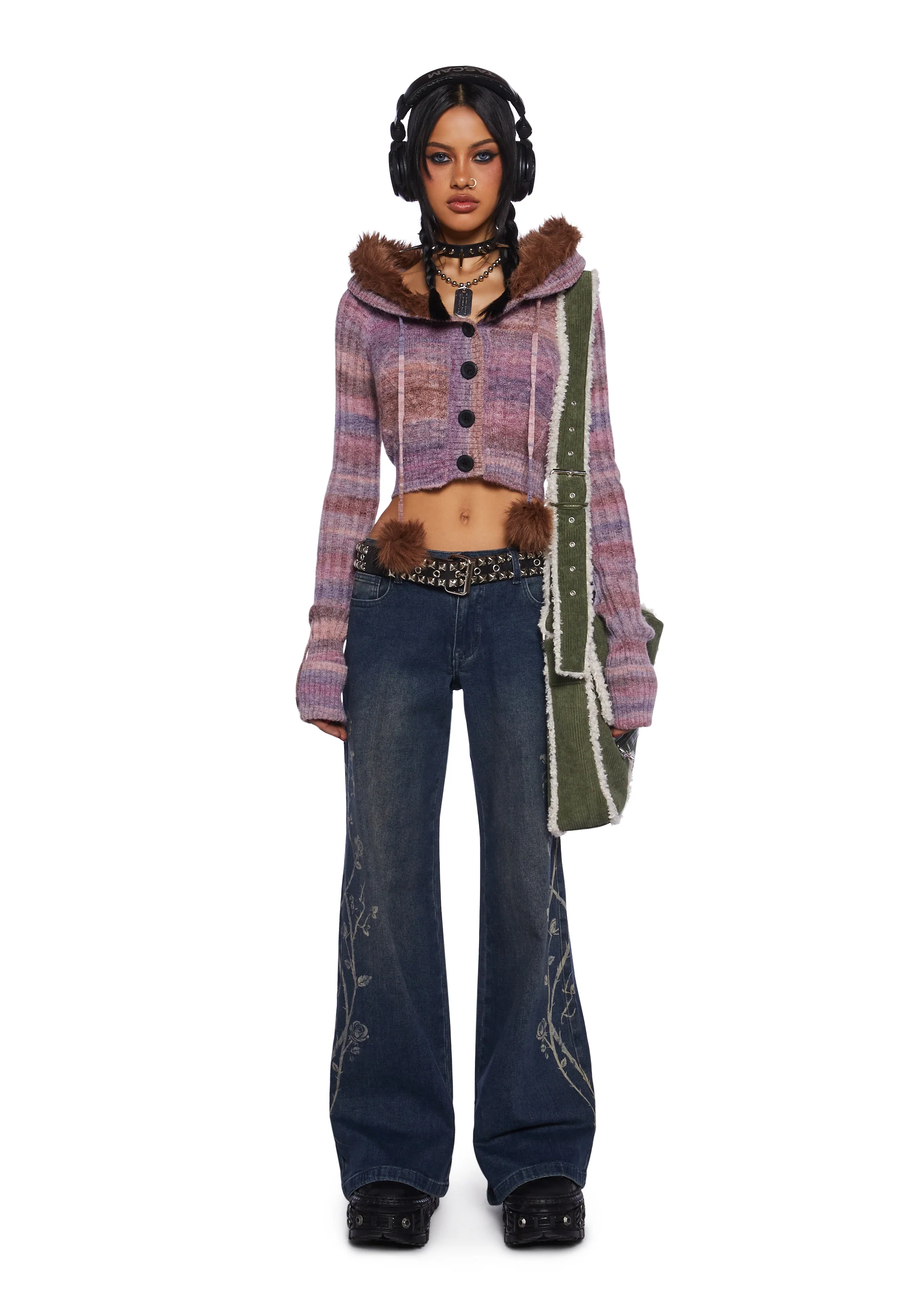 Punky Pop Knit Cardigan - Image 6