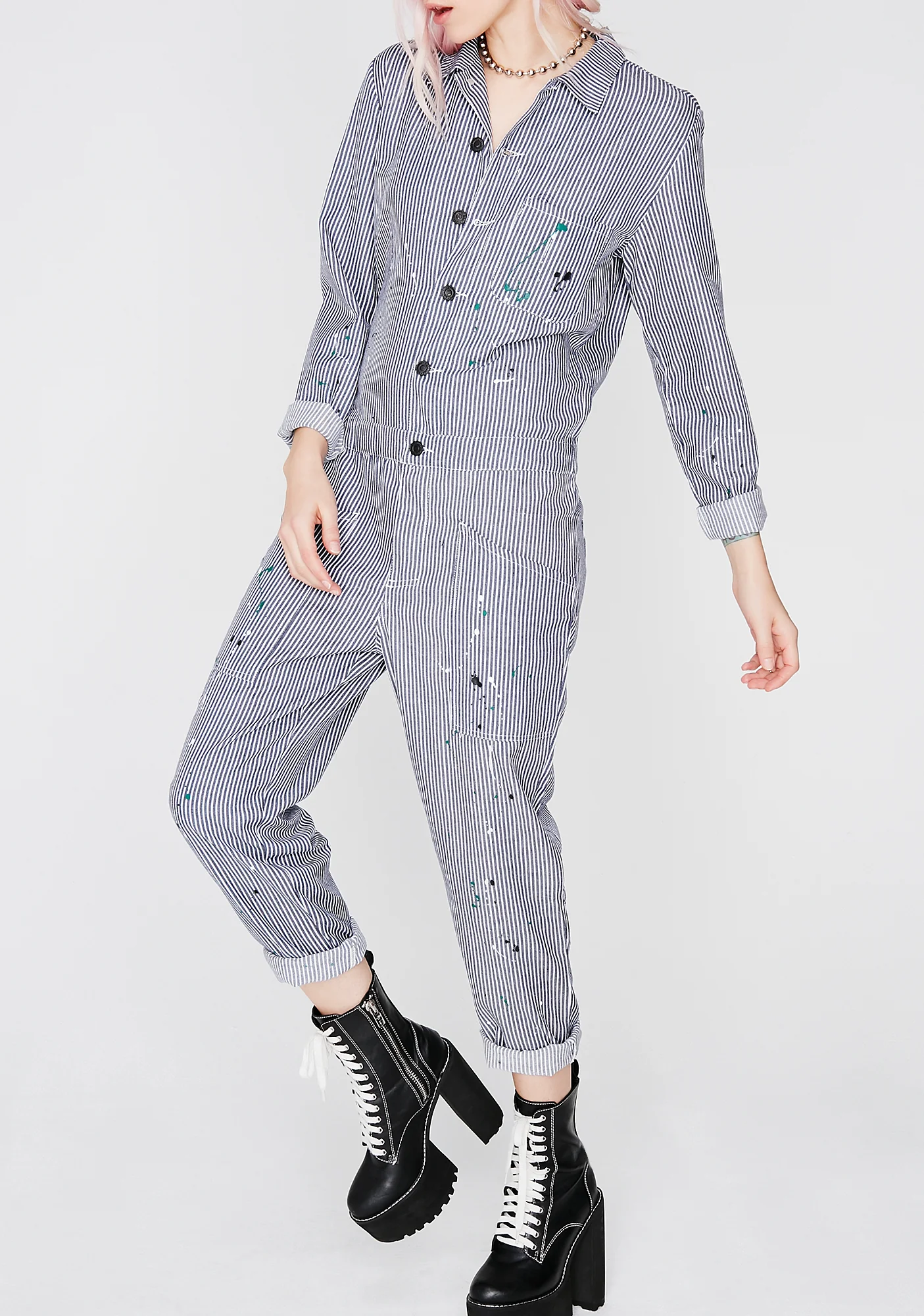 Pure Talent Stripe Jumpsuit - Image 3