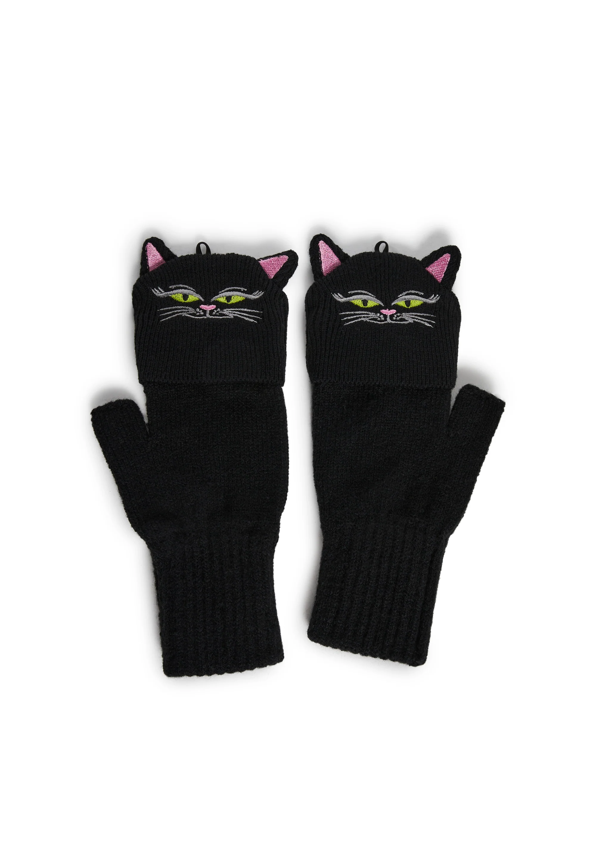Purrfect Cat Fingerless Gloves - Image 2