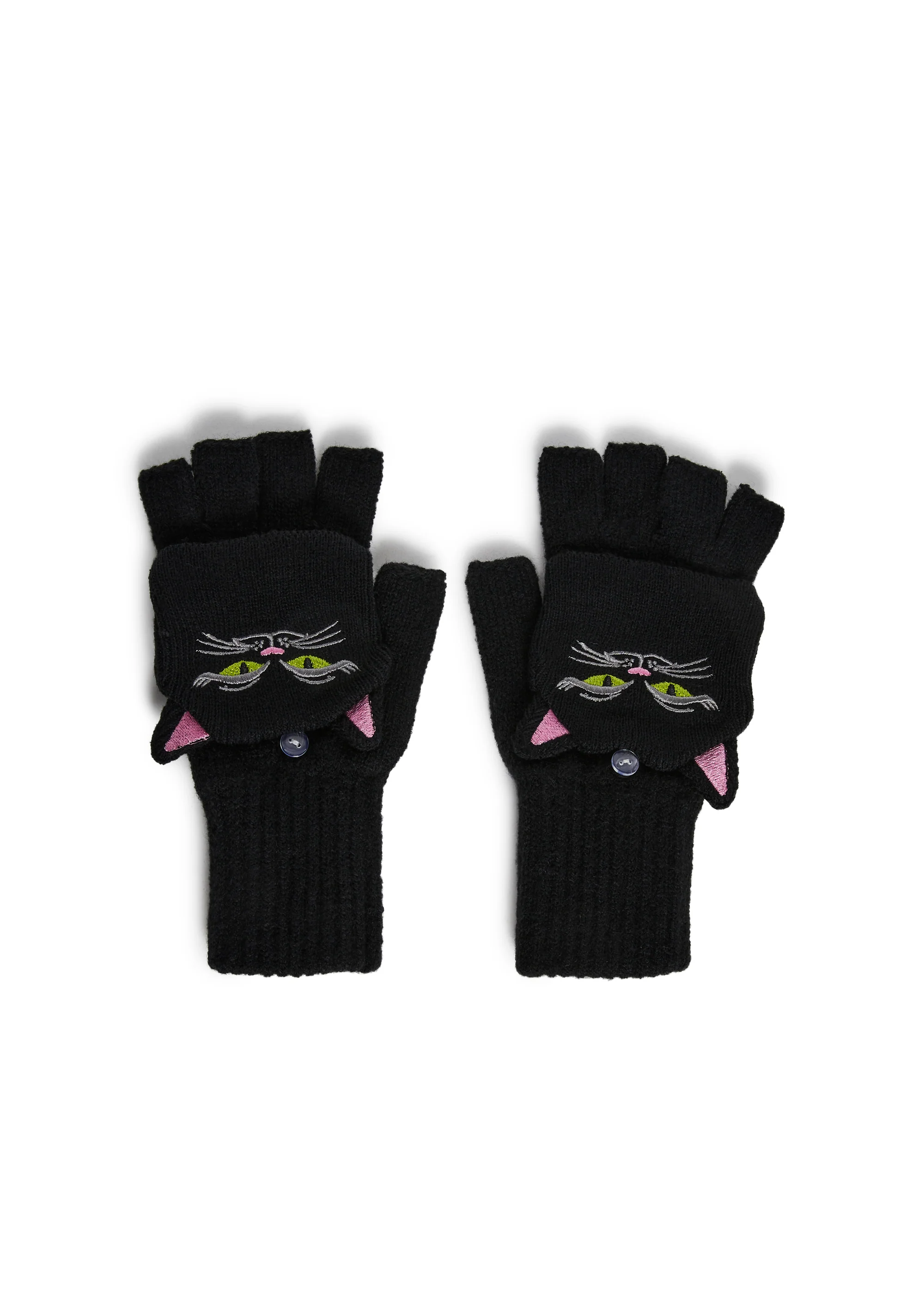 Purrfect Cat Fingerless Gloves - Image 3