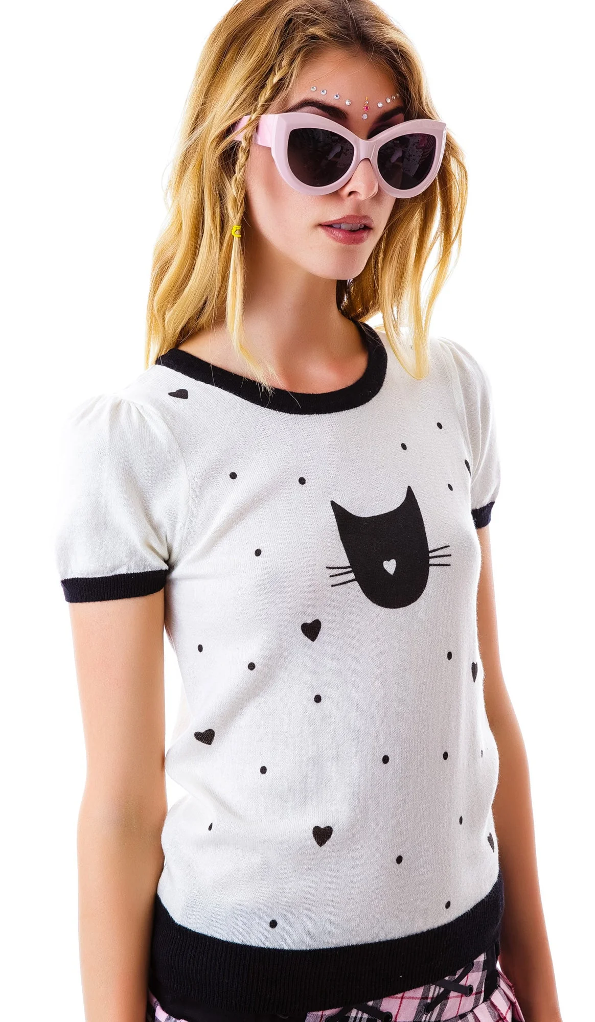 Pussy Lover Short Sleeve Sweater - Black - Image 10