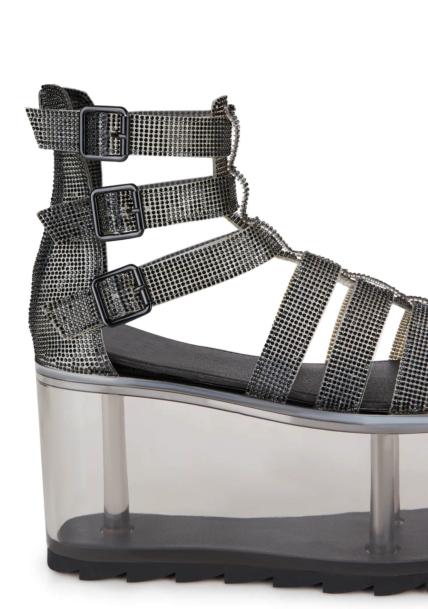 Qloud Odyssey Platform Sandals - Black - Image 2