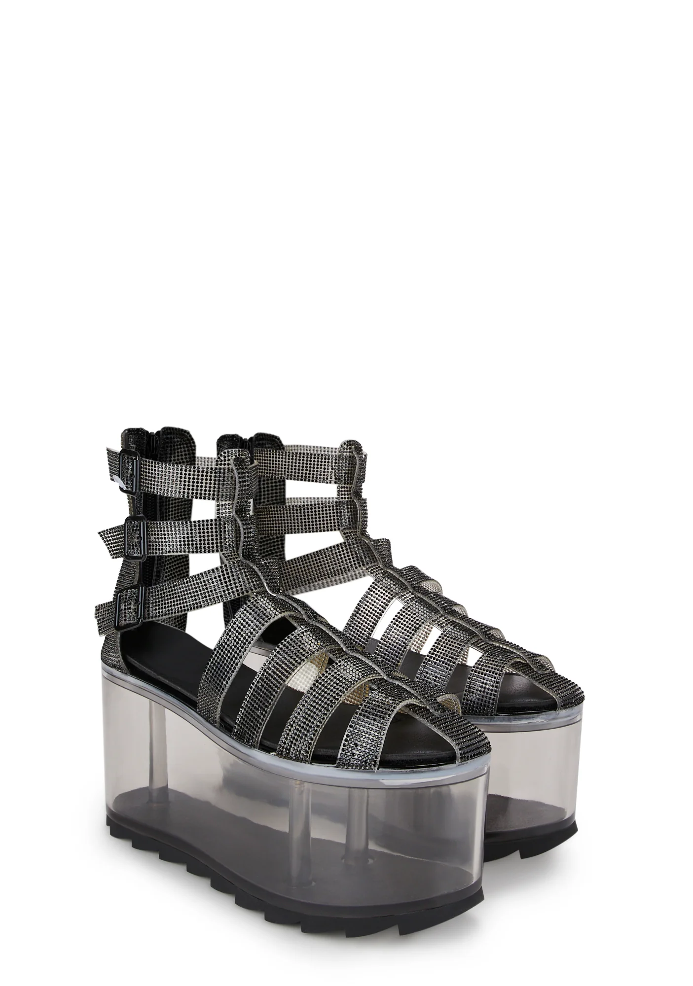 Qloud Odyssey Platform Sandals - Black - Image 3