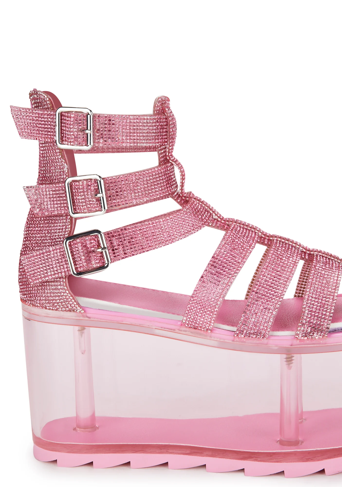 Qloud Odyssey Platform Sandals - Pink - Image 2