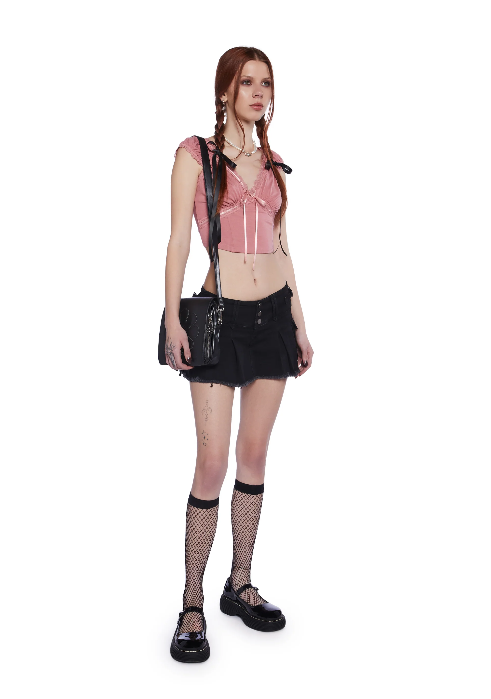 Queen Of Spring Lace Trim Top - Pink - Image 3