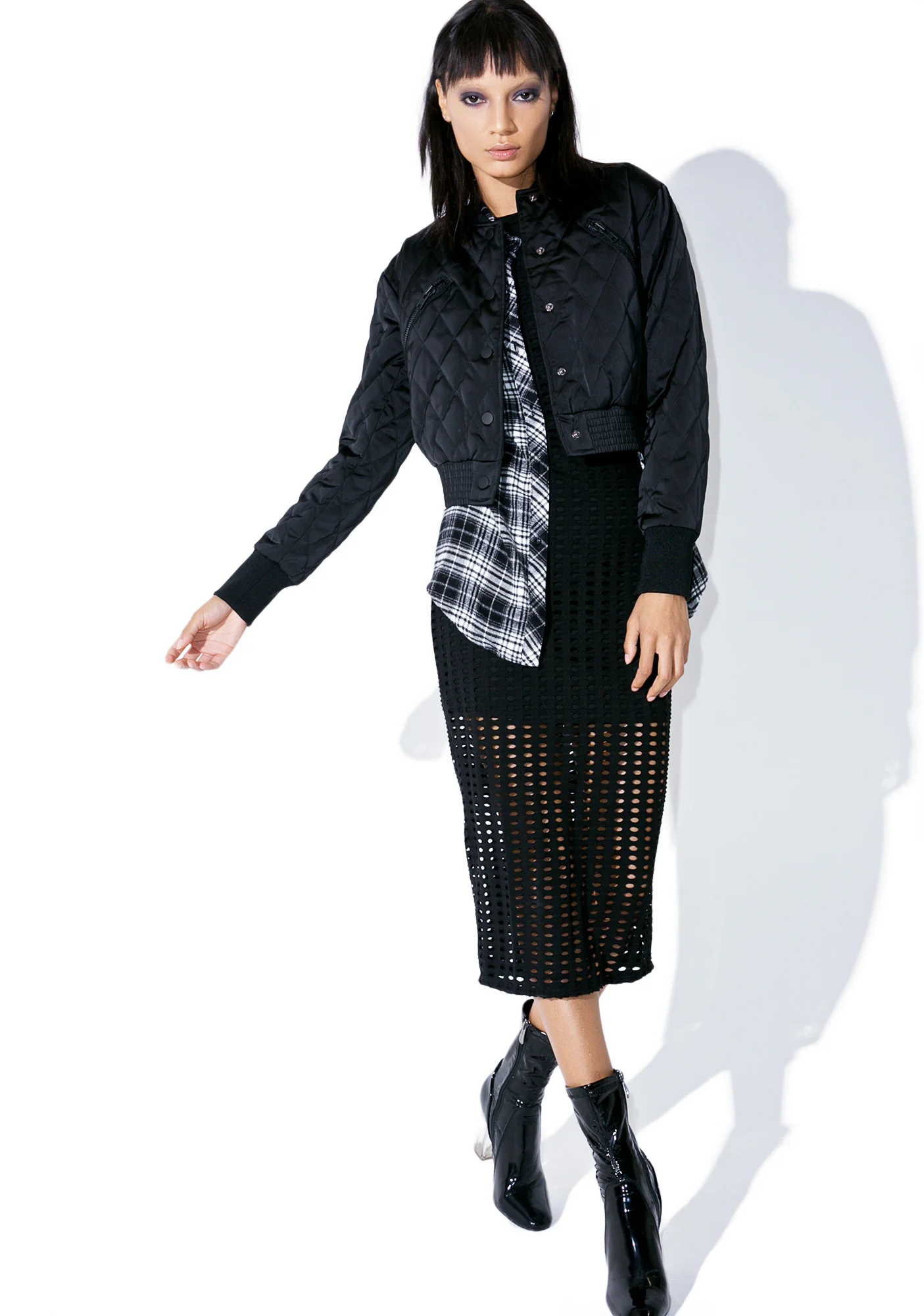 Quilted Bomber Jacket - Image 2
