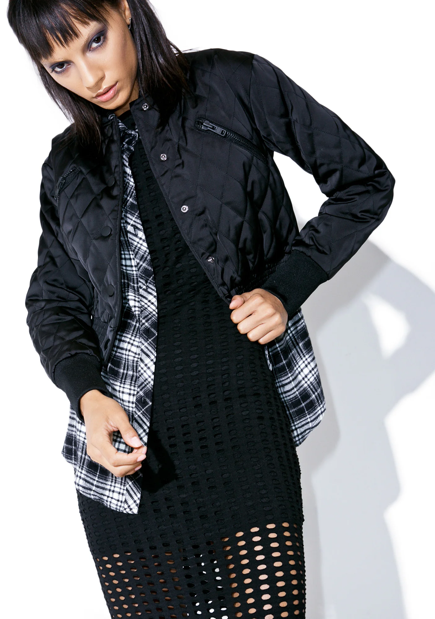 Quilted Bomber Jacket - Image 4