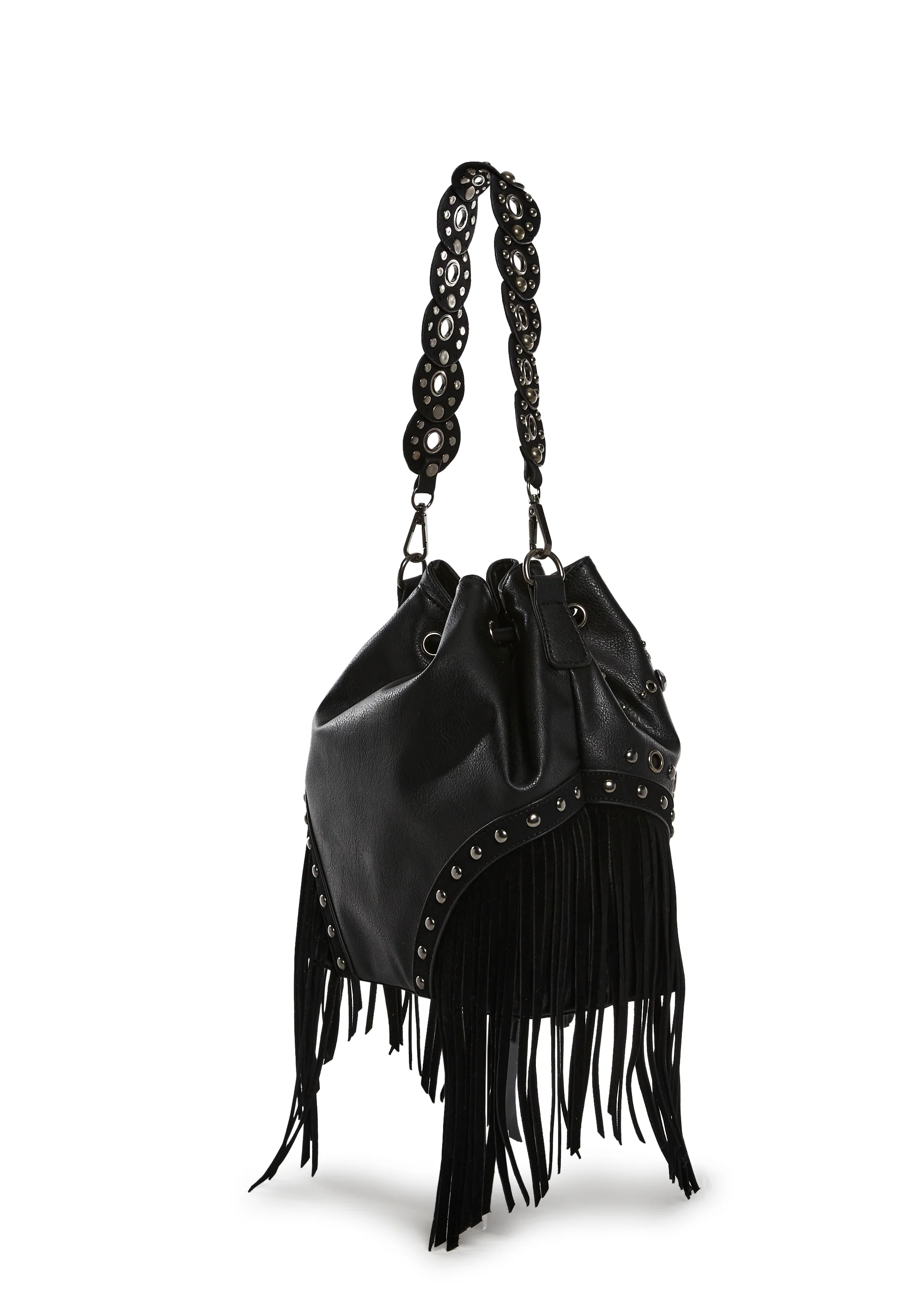 Rad Timing Fringed Shoulder Bag - Image 3