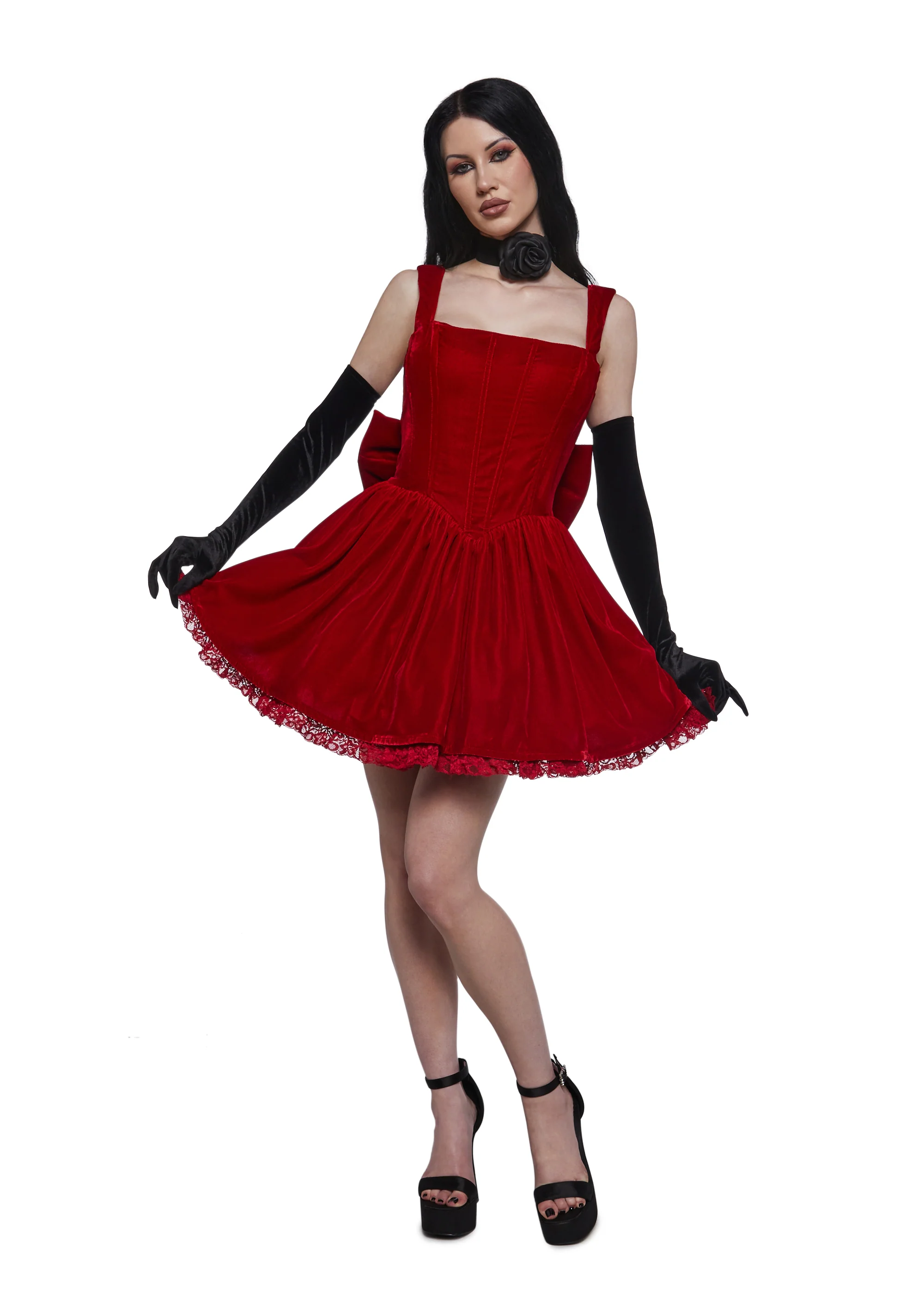 Radiant Occasions Corset Dress - Red - Image 2