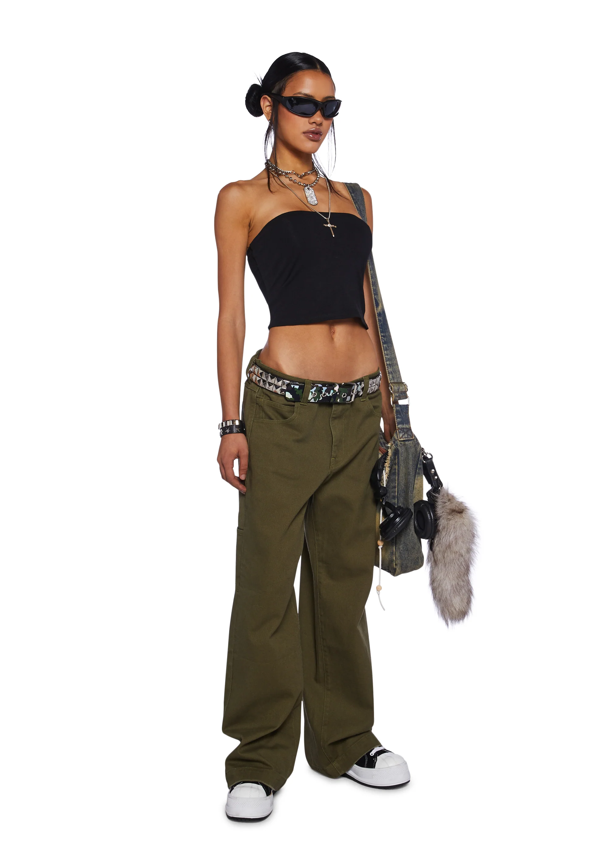 Radio Silence Tube Top - Black - Image 2