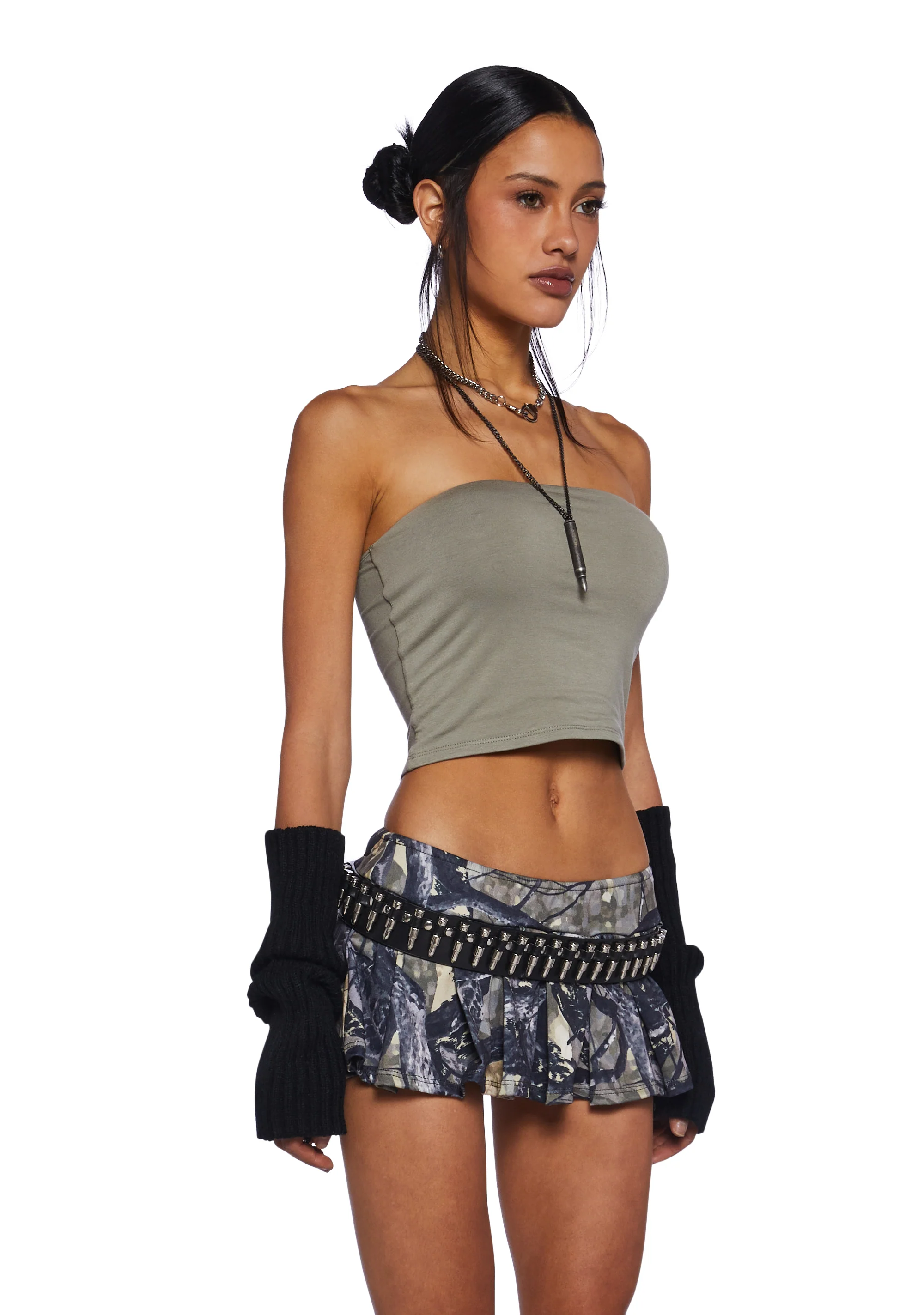 Radio Silence Tube Top - Light Green - Image 3