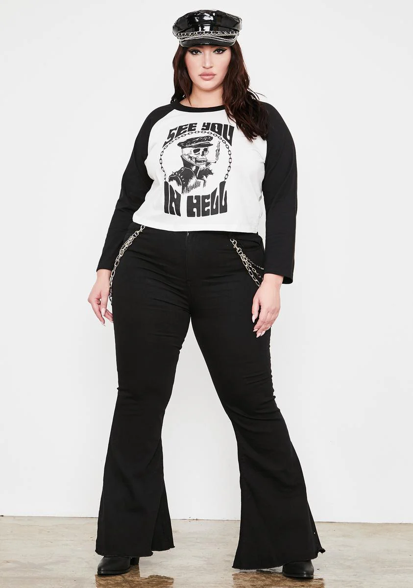 Raging Road To Hell Raglan Tee - Image 3