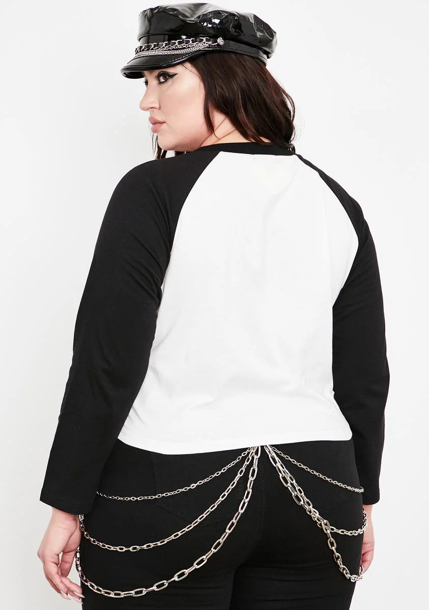Raging Road To Hell Raglan Tee - Image 4