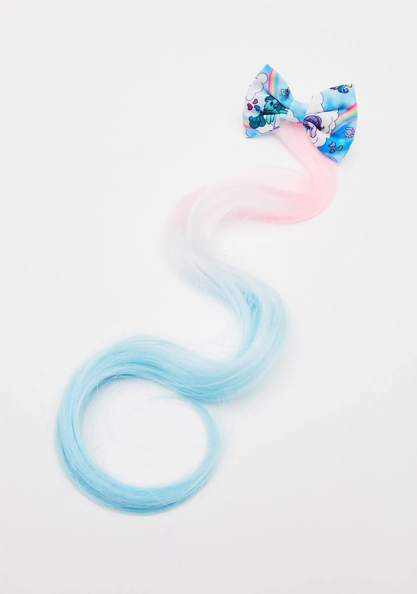Rainbow Chaser Bow Hair Extension - Image 2