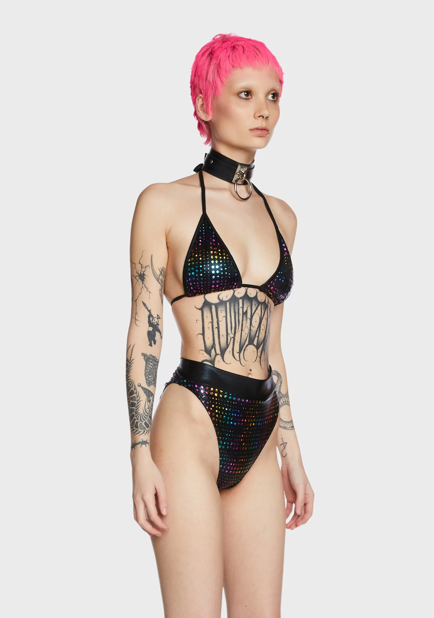 Rainbow Dot Bikini Top - Image 4