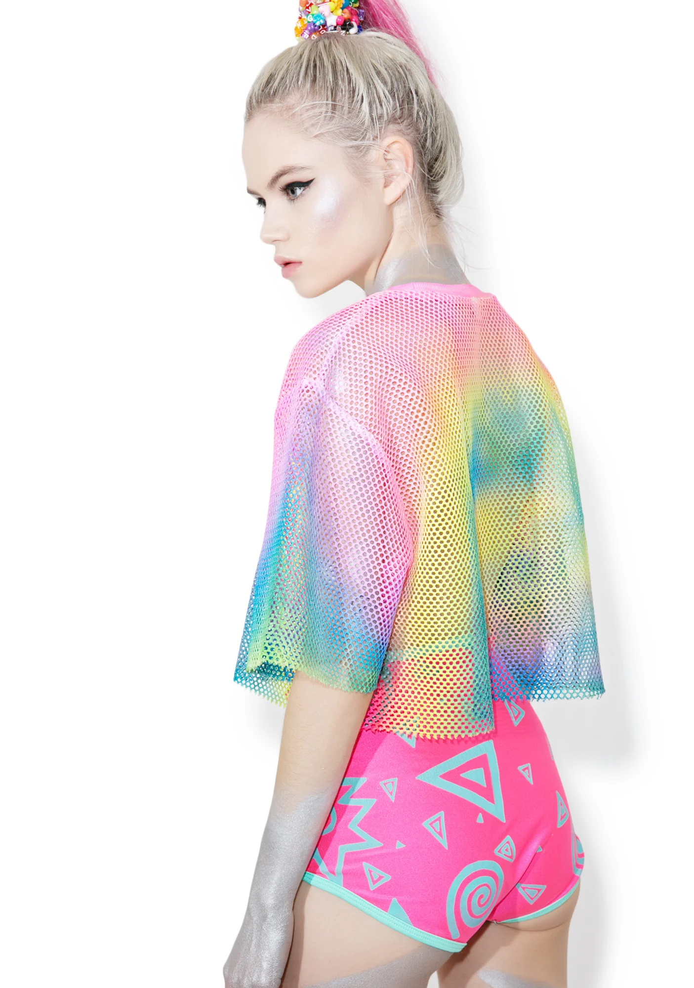 Rainbow Player Cropped Jersey - Image 4
