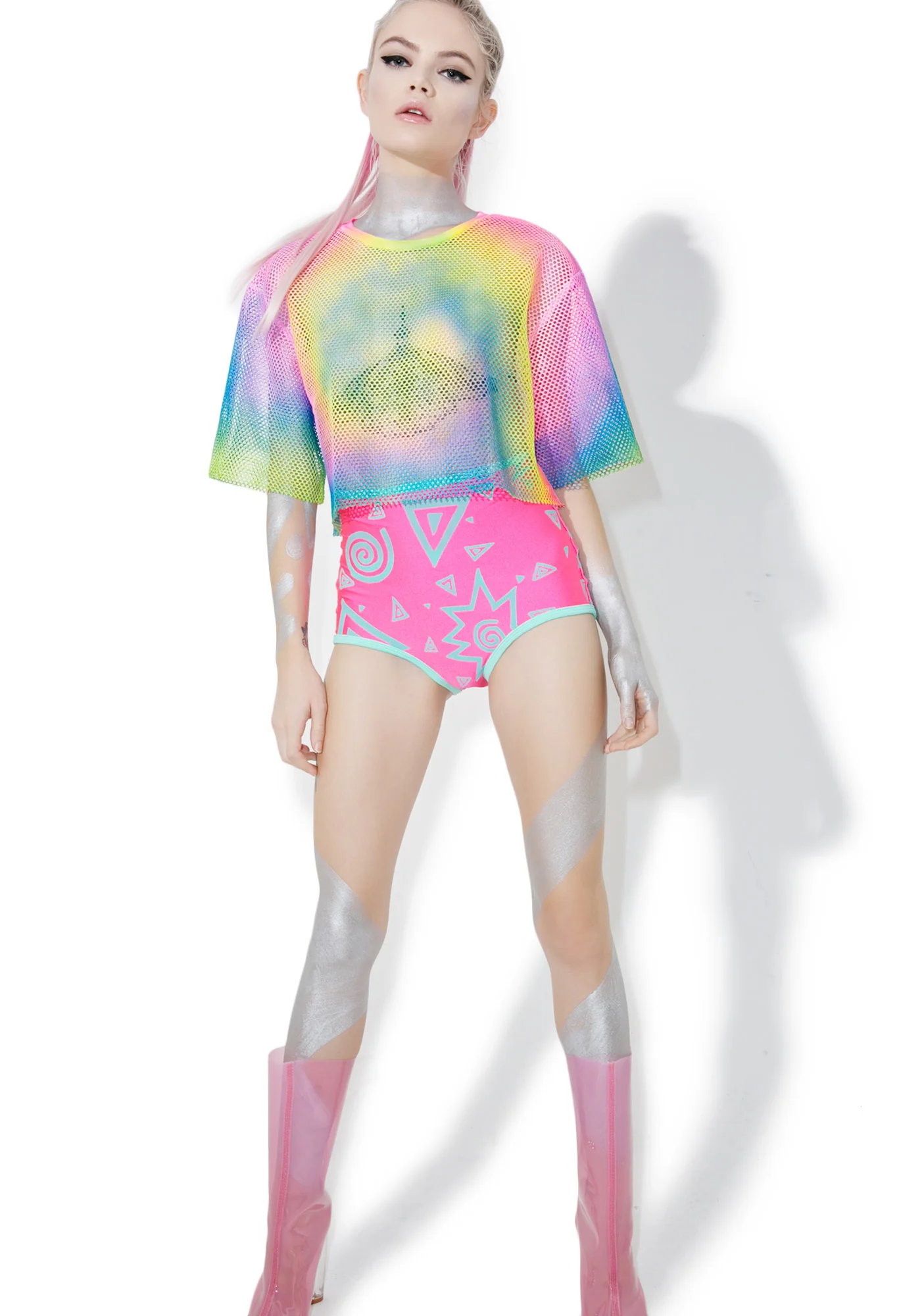 Rainbow Player Cropped Jersey - Image 5