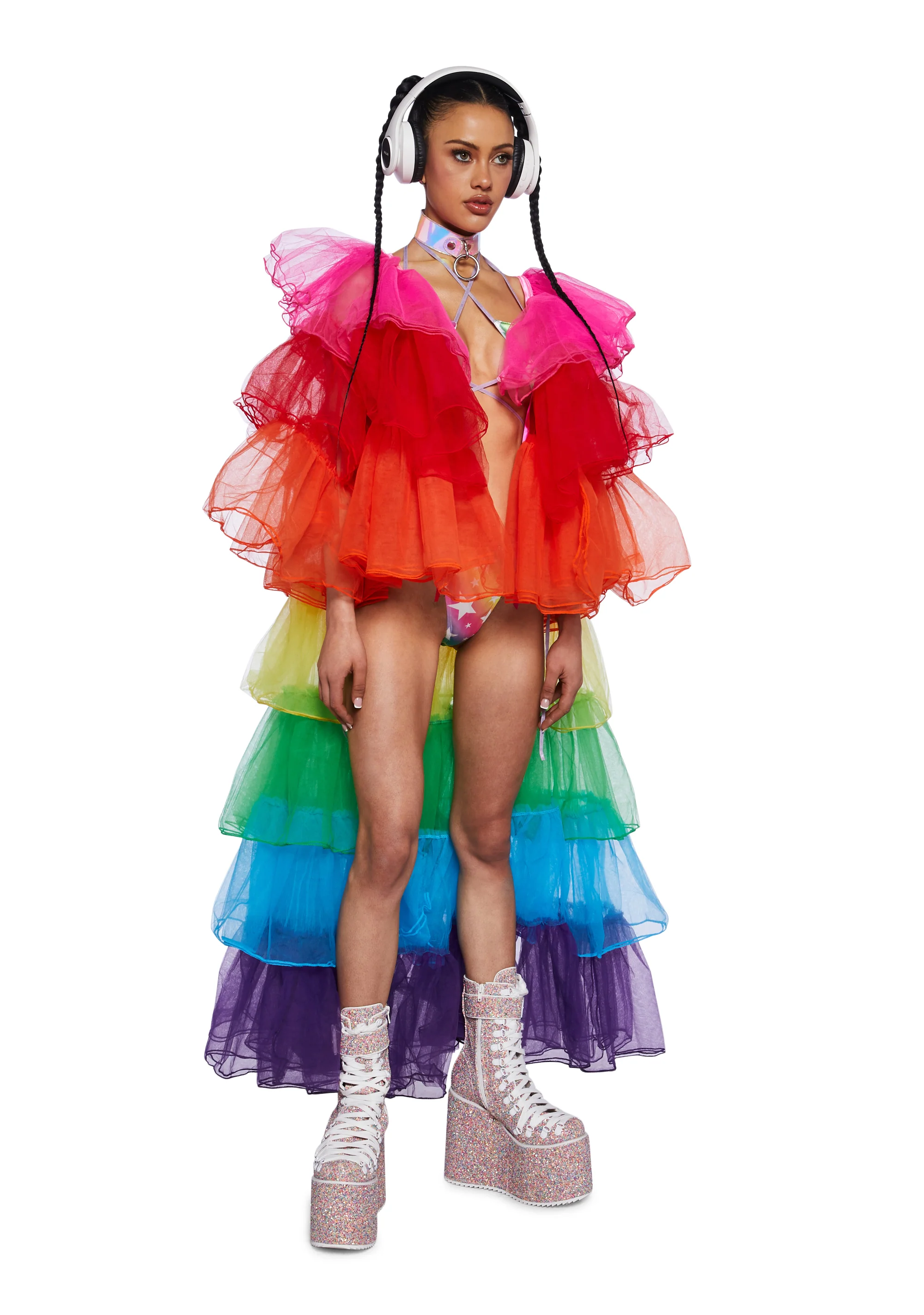 Rainbow Rhapsody Tulle Duster - Image 3