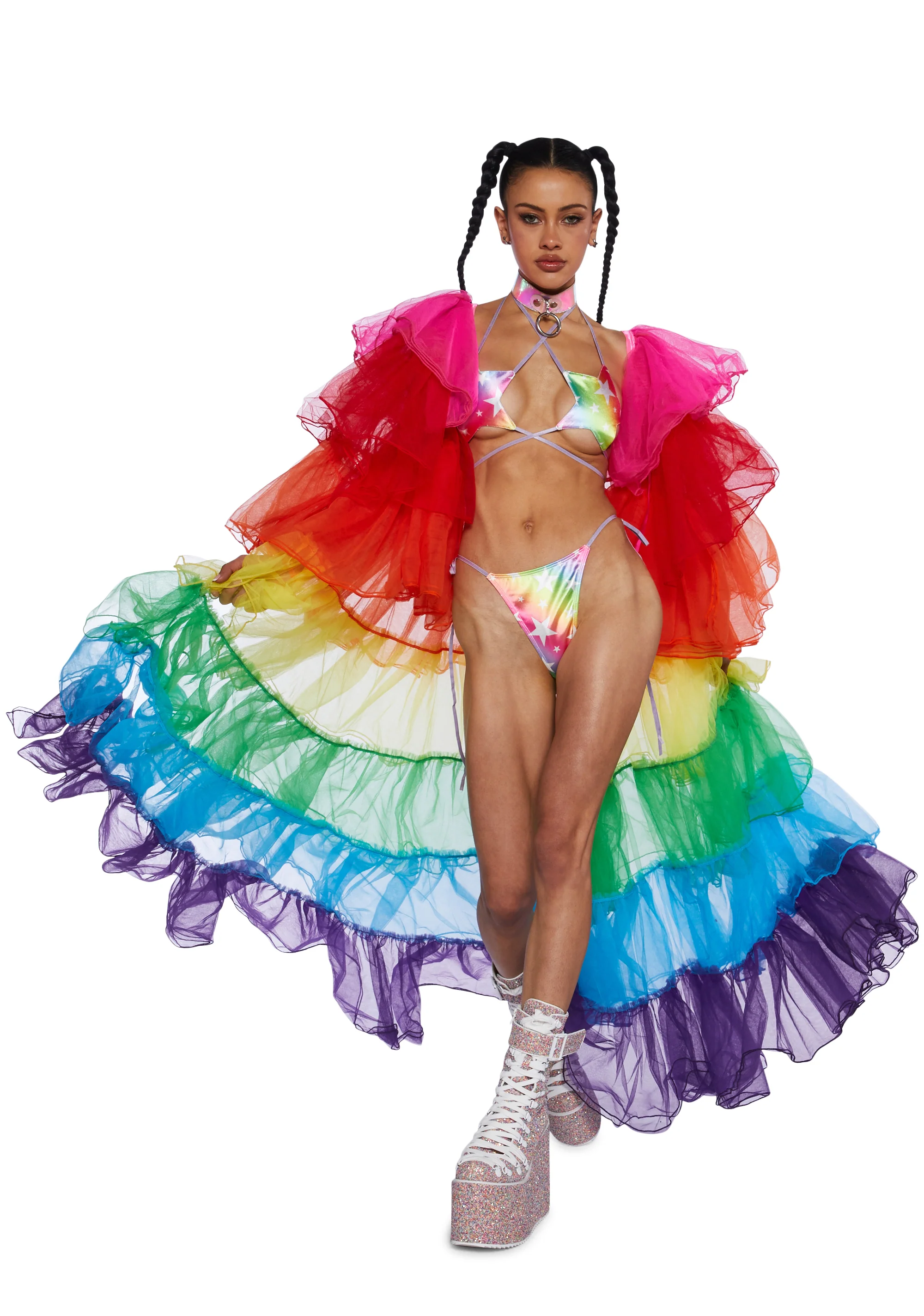 Rainbow Rhapsody Tulle Duster - Image 8