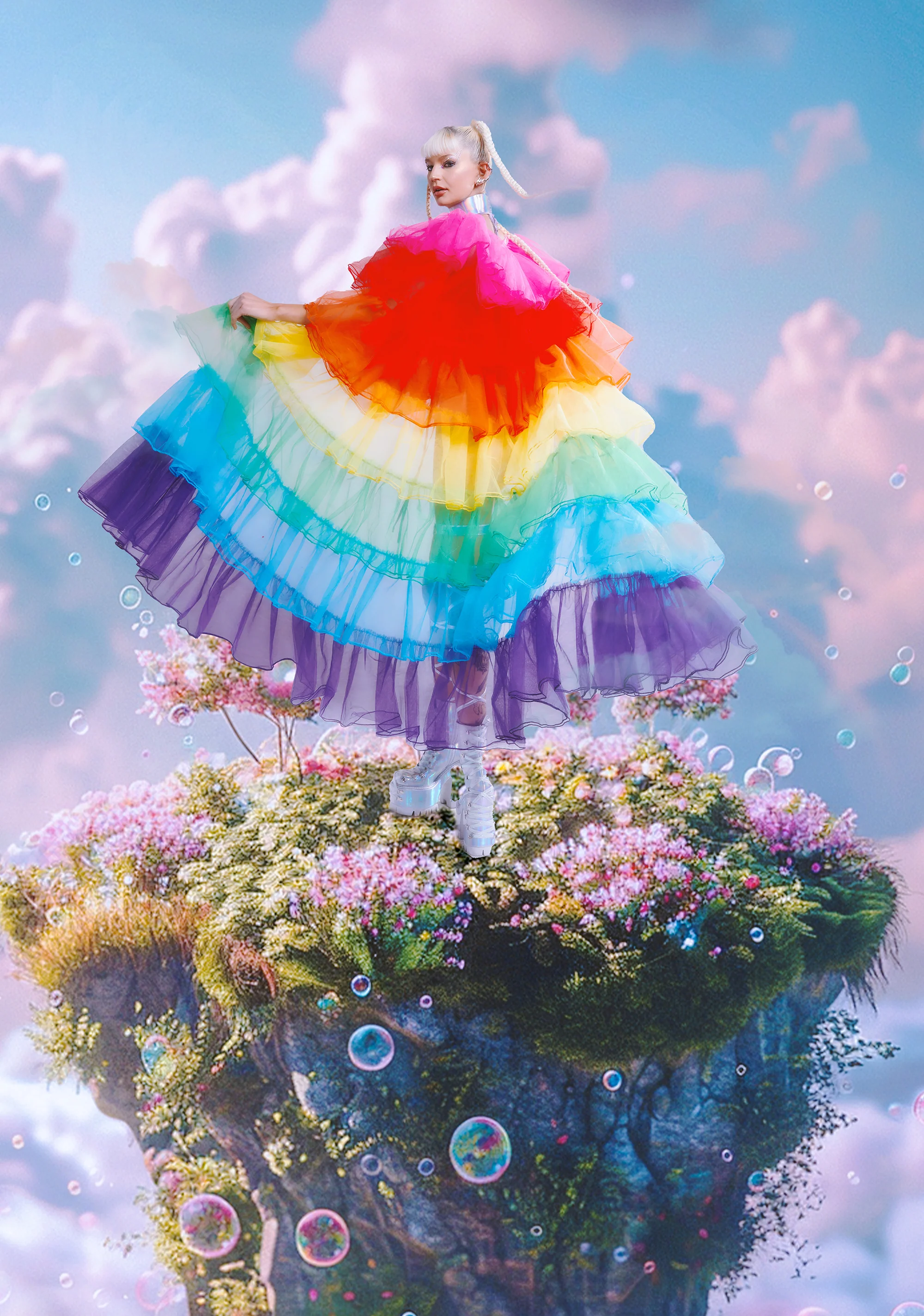 Rainbow Rhapsody Tulle Duster - Image 9