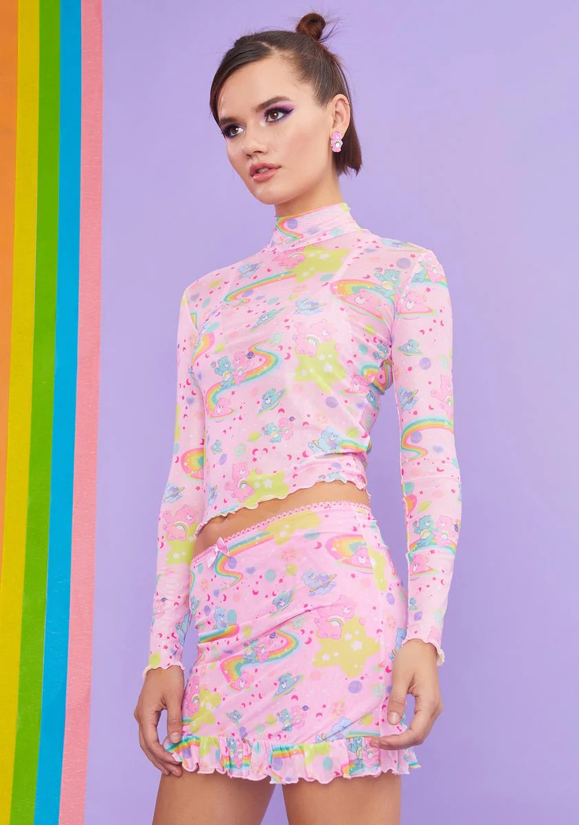 Rainbow Ride Mesh Long Sleeve Top - Image 2