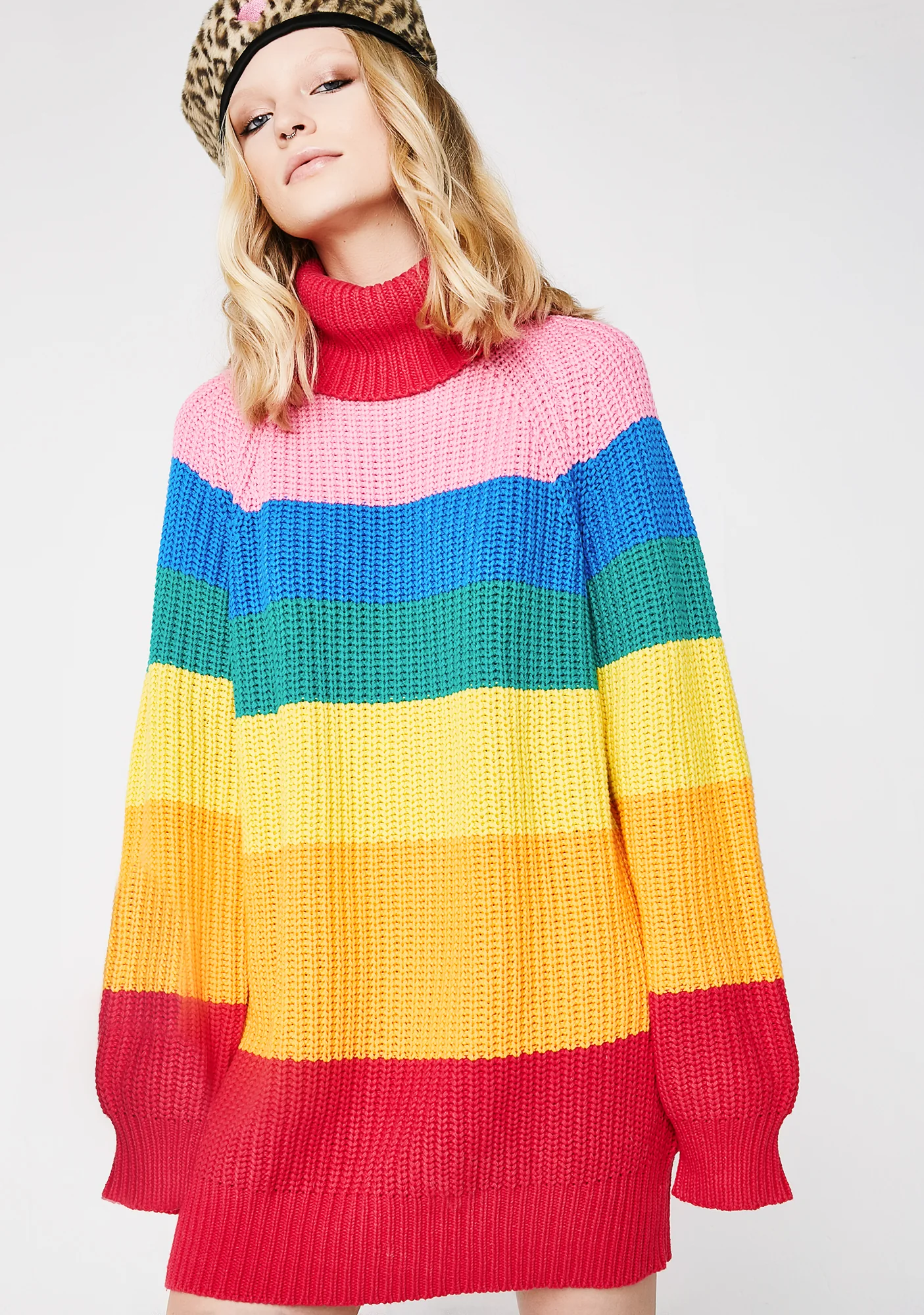 Rainbow Roll Neck Jumper - Image 2