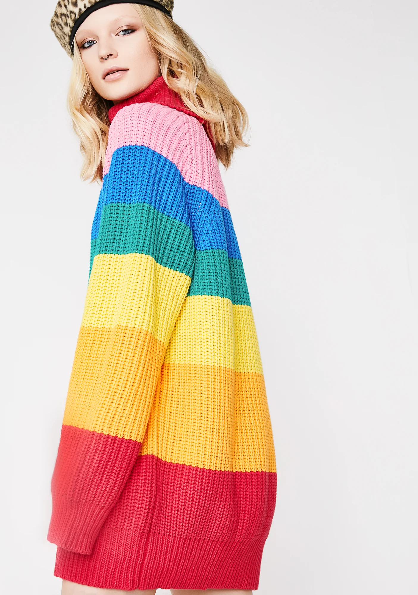 Rainbow Roll Neck Jumper - Image 4