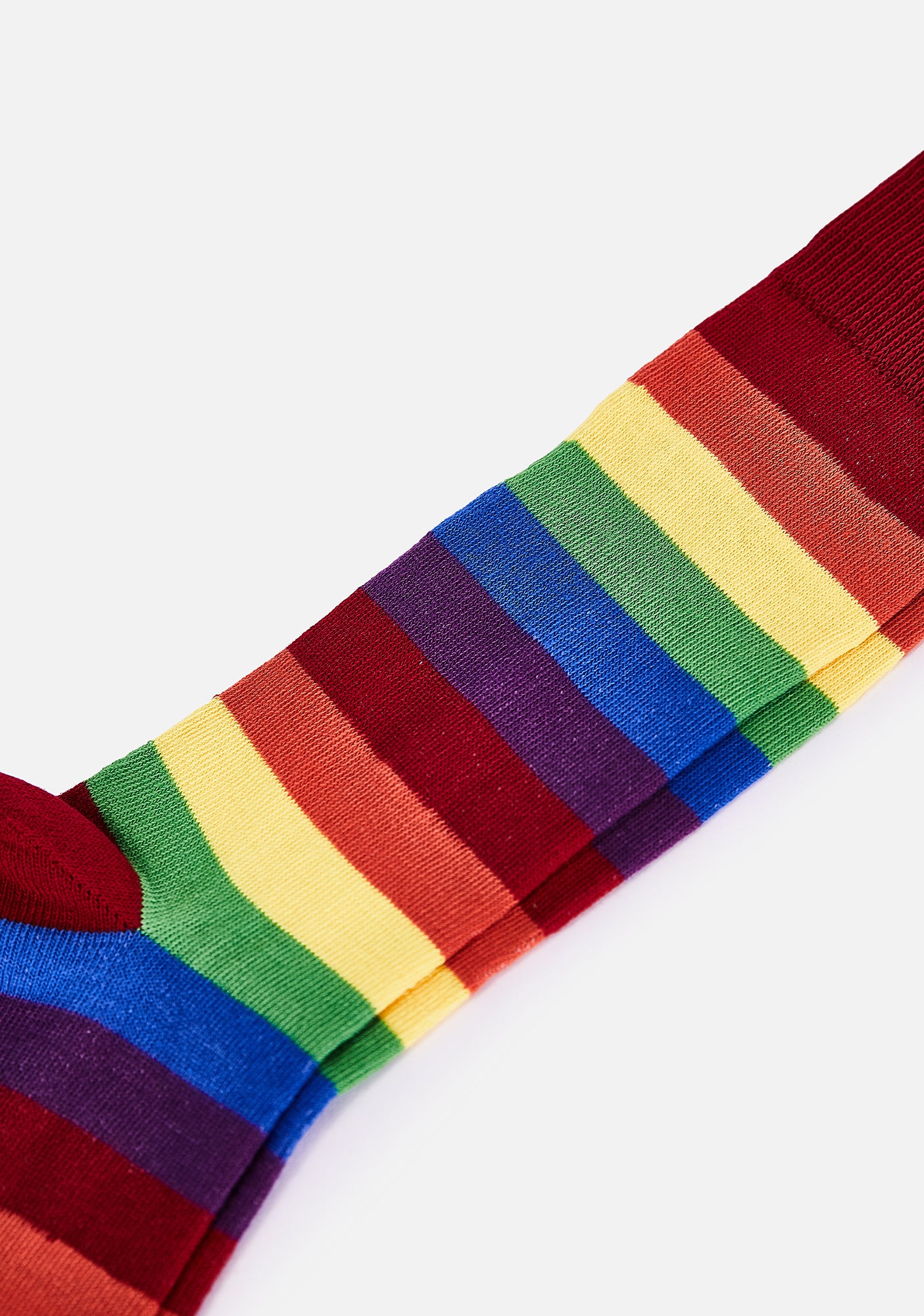 Rainbow Stripe Crew Socks - Image 2