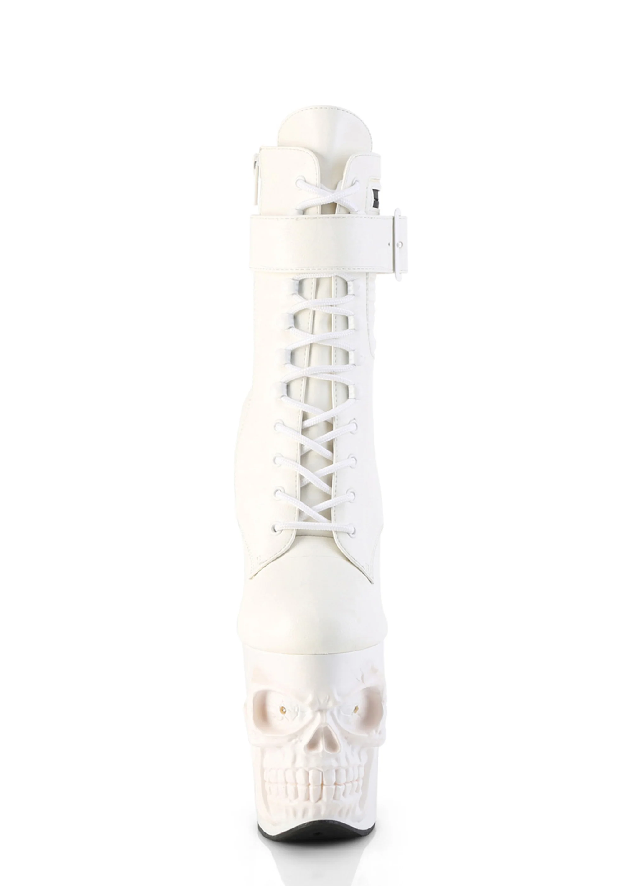 Rapture-1020STR-LT Platform LED Ankle Boots-White - Image 3