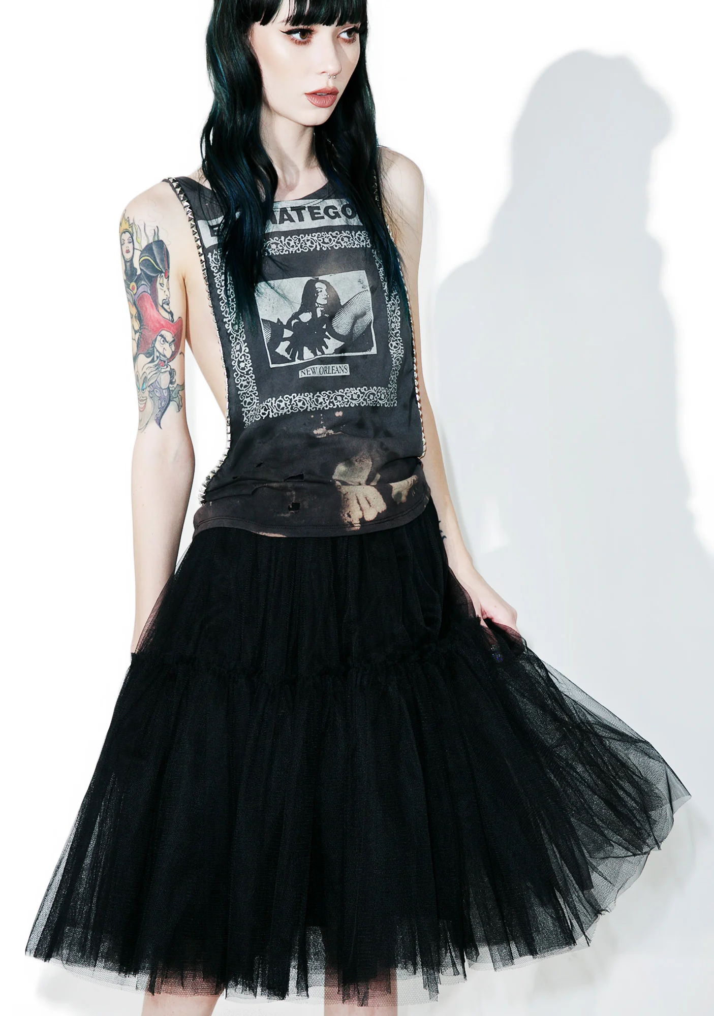 Raven Palatial Sheer Tulle Skirt - Image 4