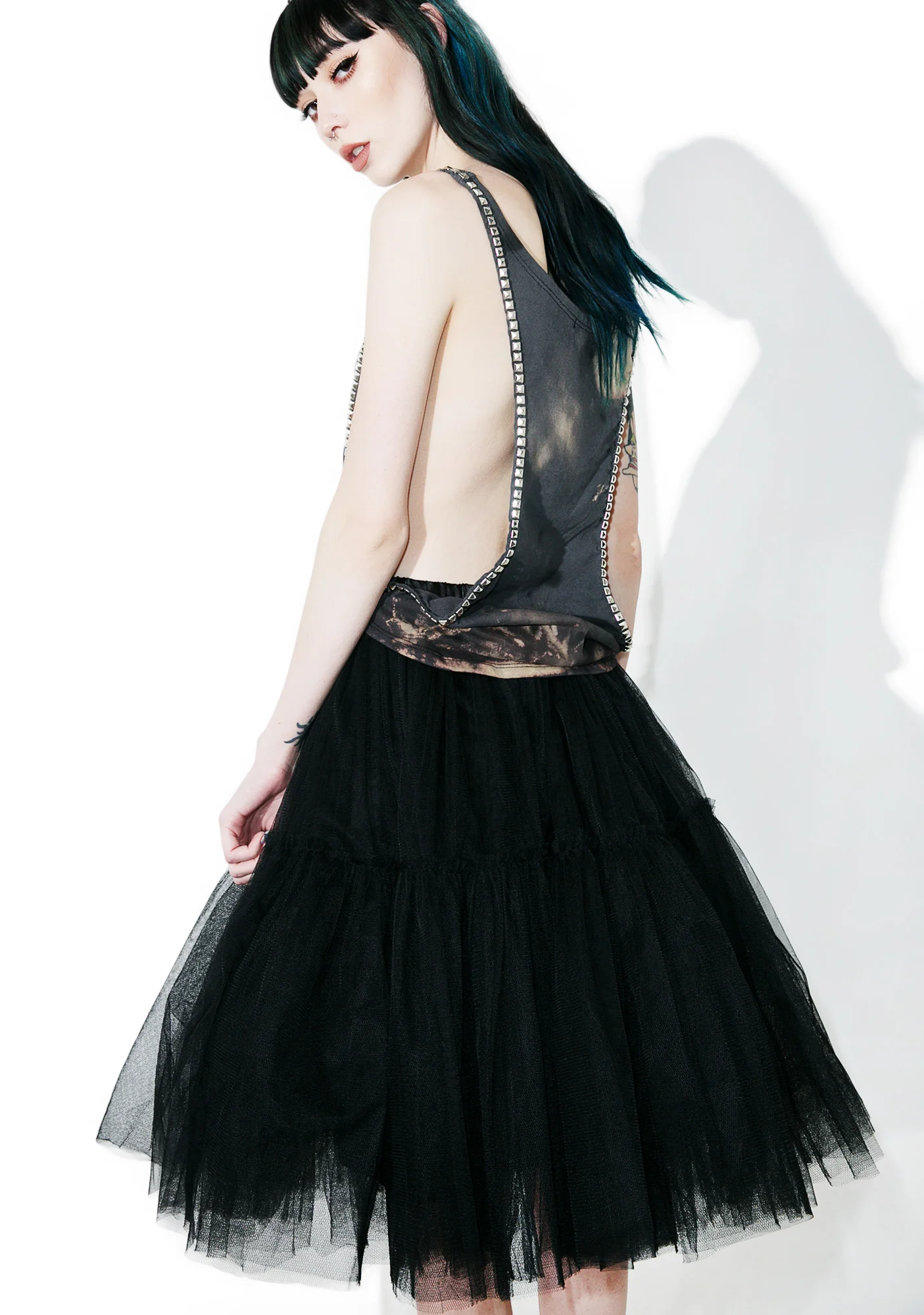 Raven Palatial Sheer Tulle Skirt - Image 5