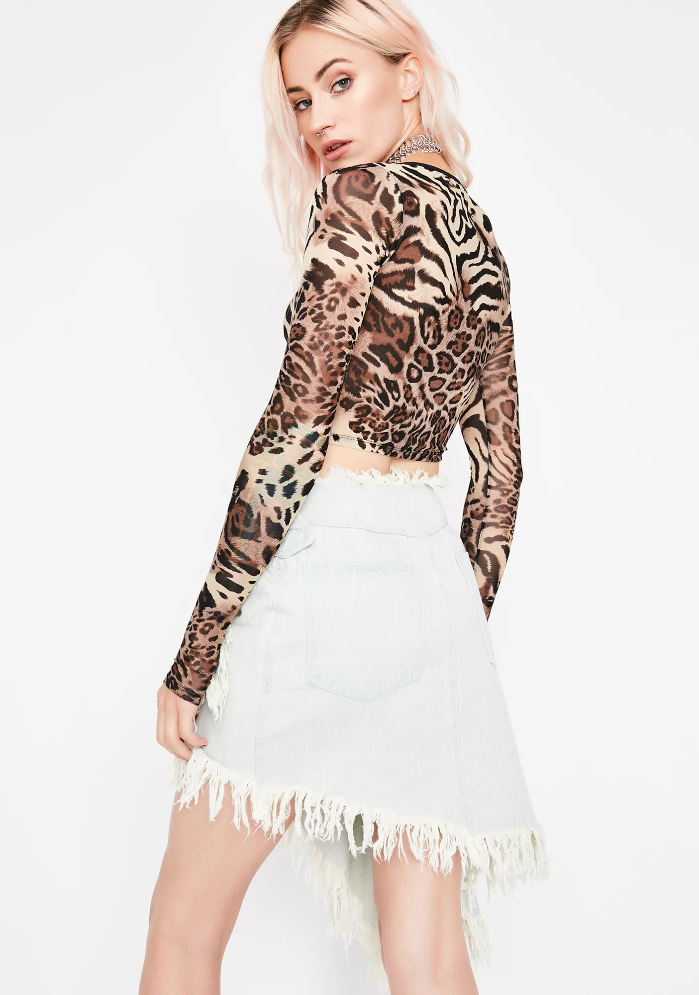 Raw Talent Denim Skirt - Image 4