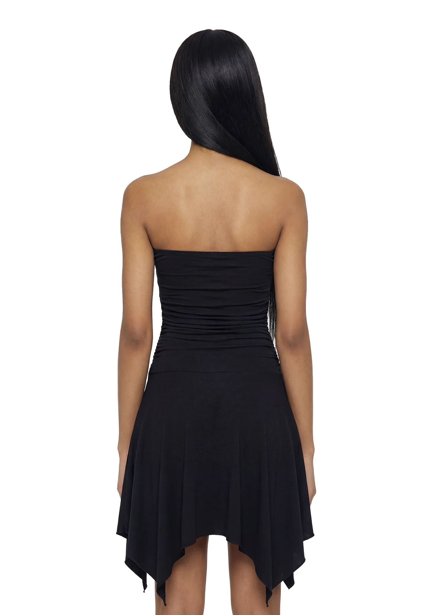 Flora Strapless Fairy Dress - Black - Image 4