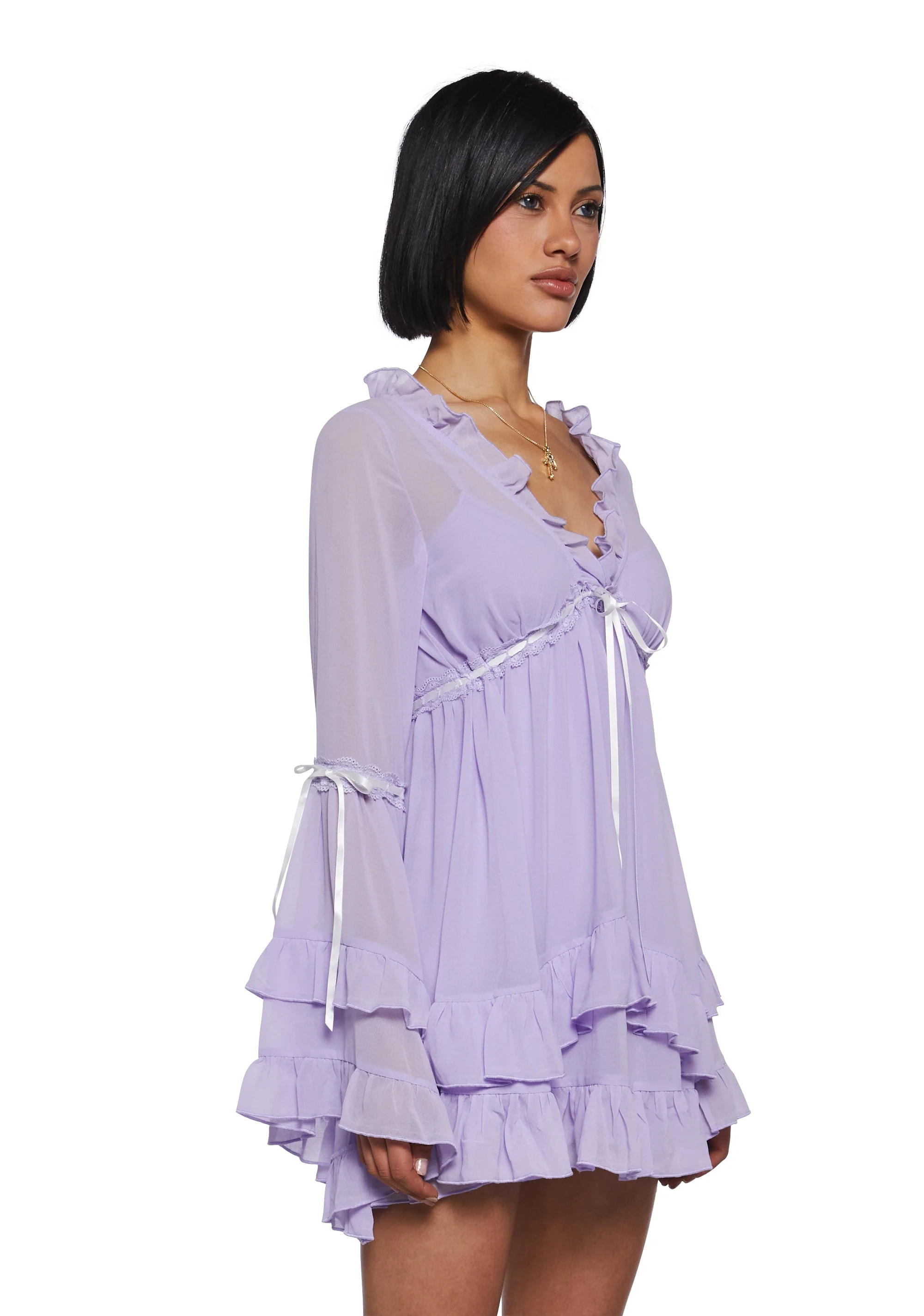 Real Divinity Mini Dress - Light Purple - Image 3