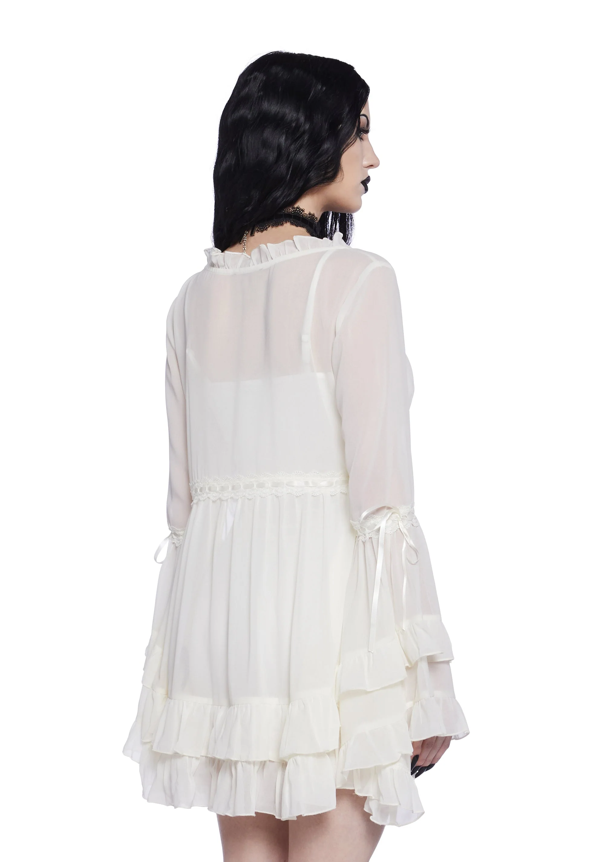 Real Divinity Mini Dress - Off White - Image 4