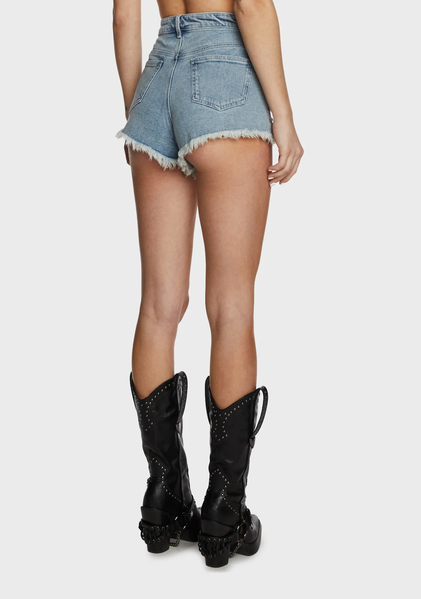 Real Steel Denim Shorts - Image 4