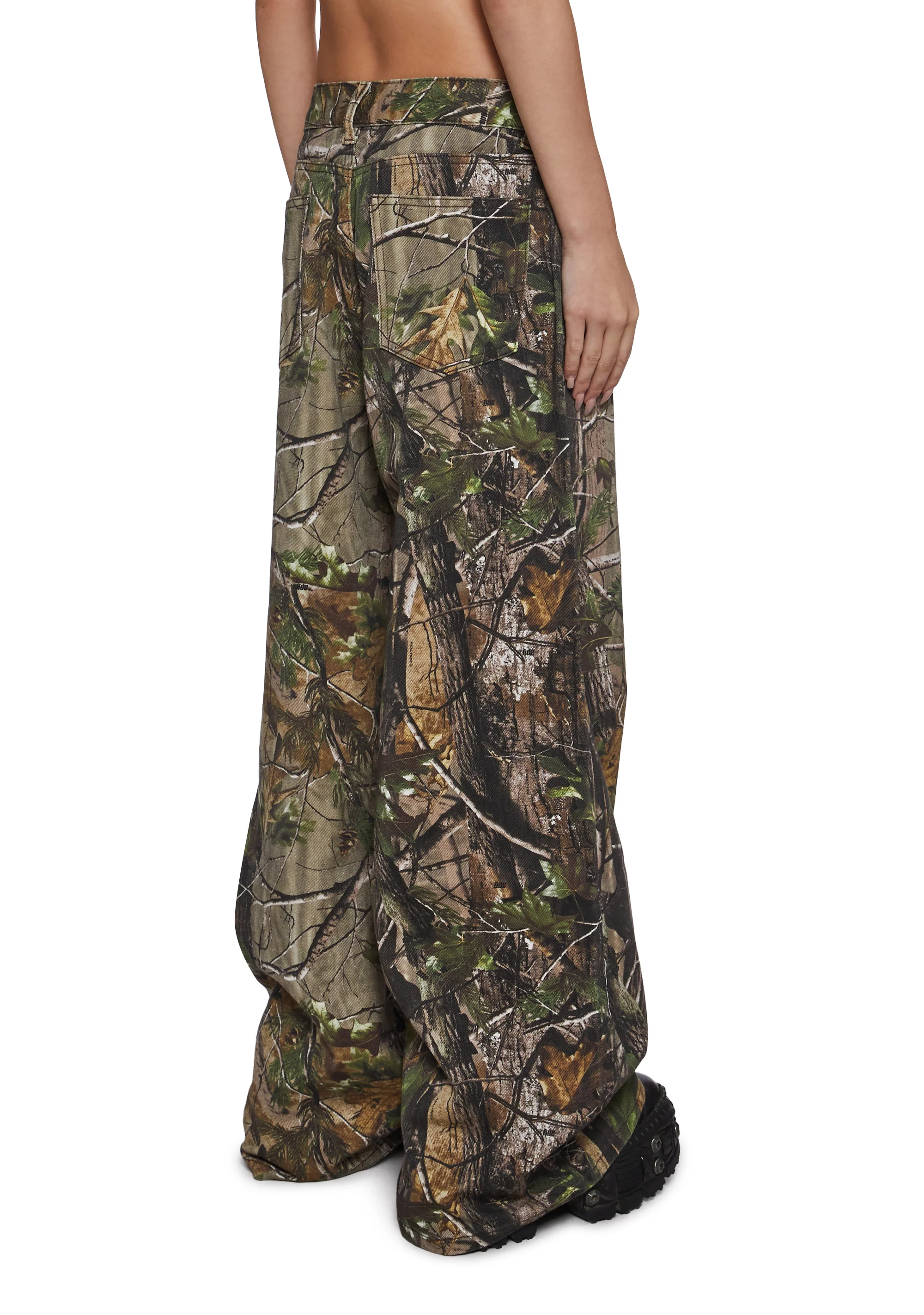 Sinful Attitude Wide Leg Jeans - Camo - Image 4