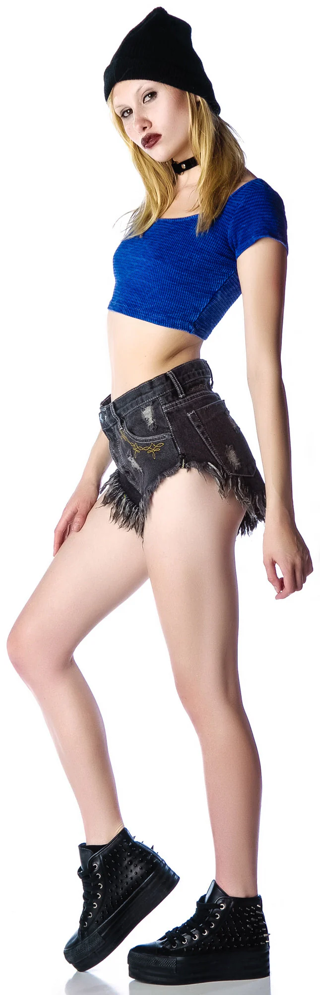 Reality Sux Crop Top - Gray - Image 2